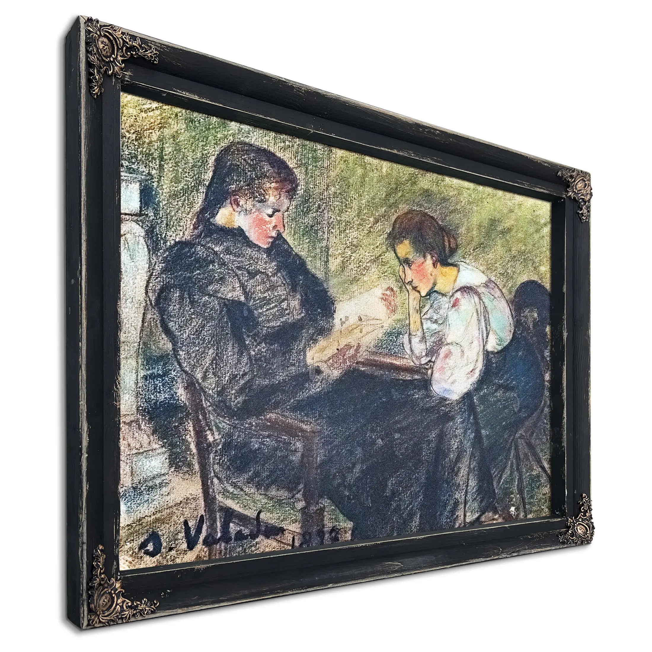 Deux Femmes Assises 1897 by Suzanne Valadon