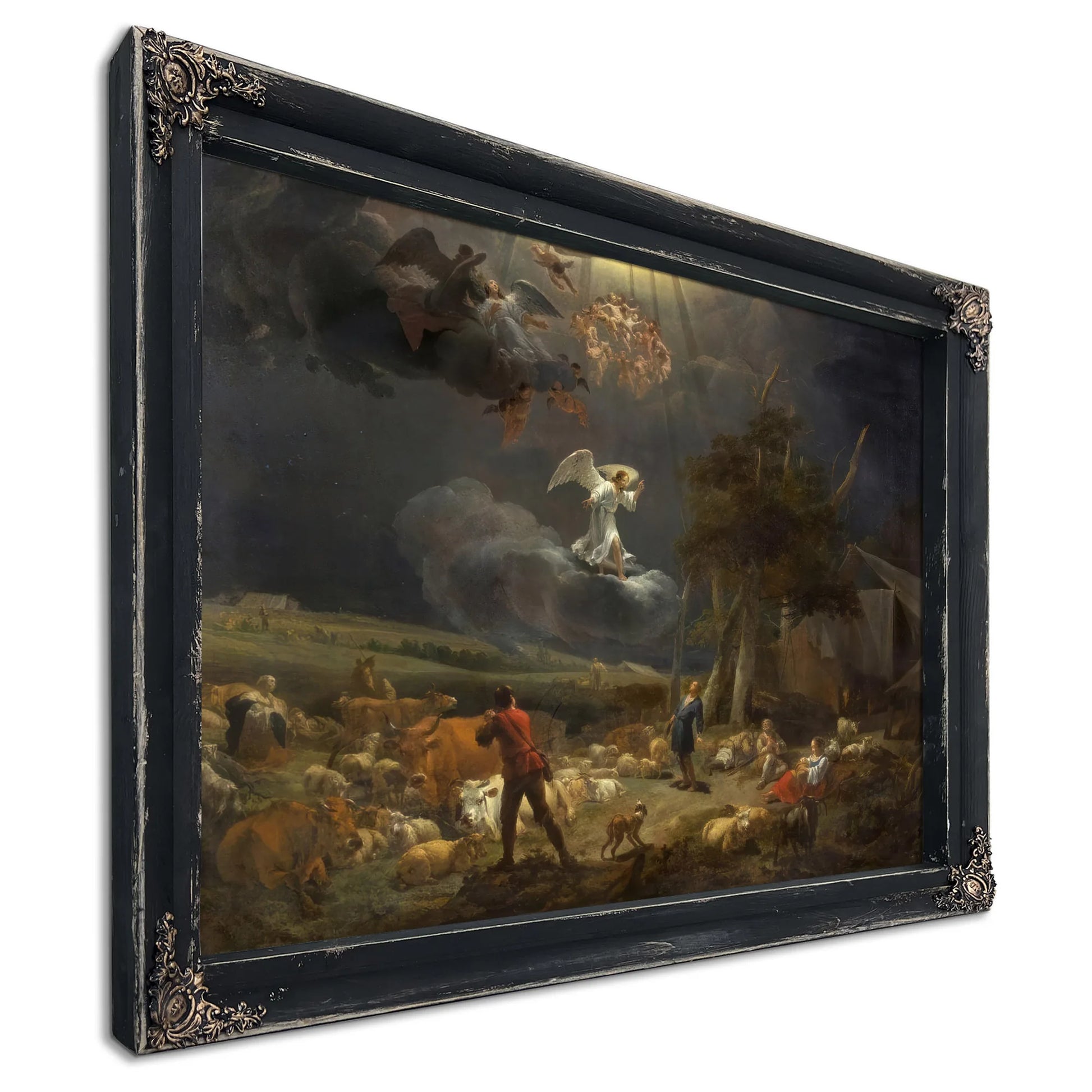 Annunciation To The Shepards By Nicolaes Pietersz Berchem Fine Art Print