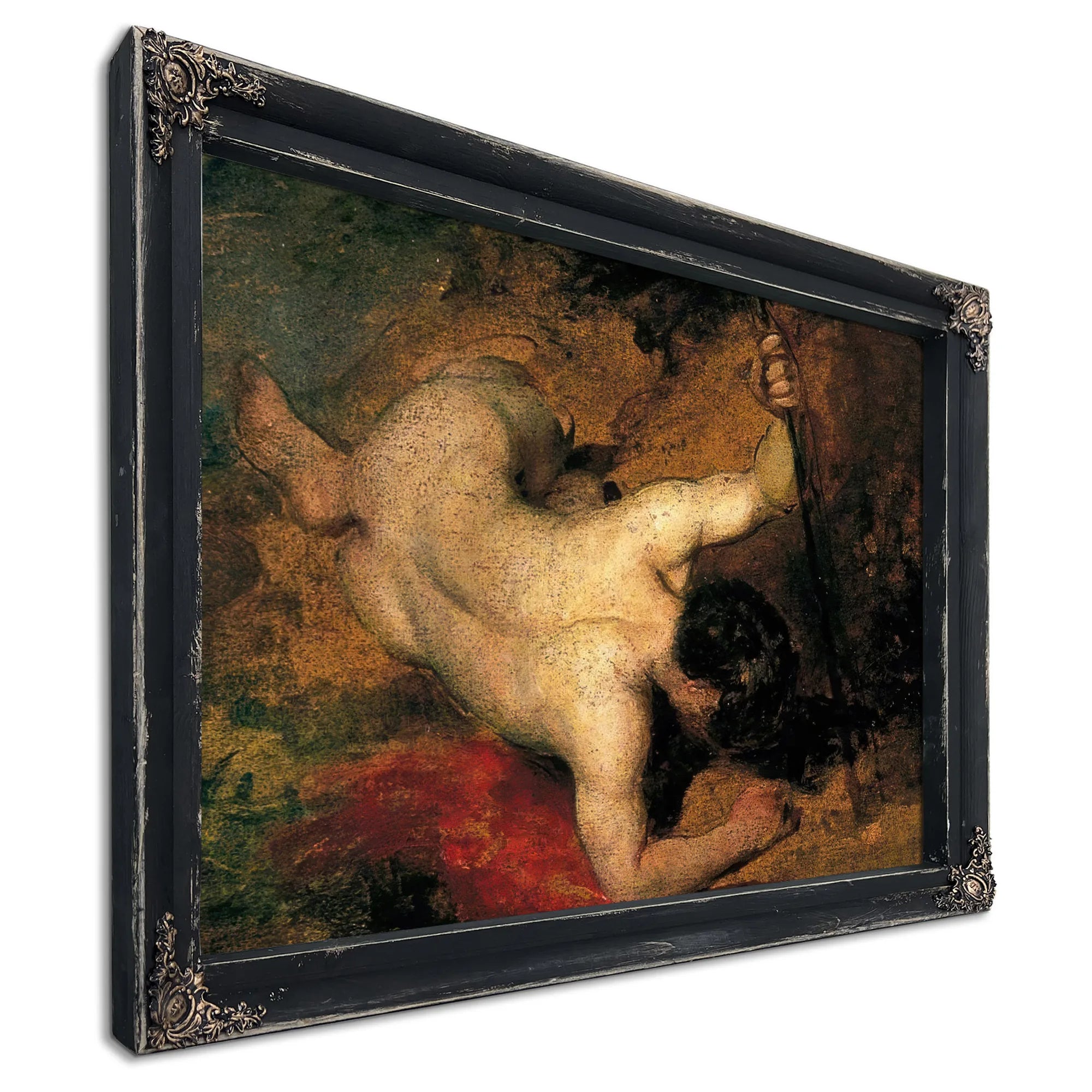 Reclining Male Nude With Spear By William Etty Fine Art Print