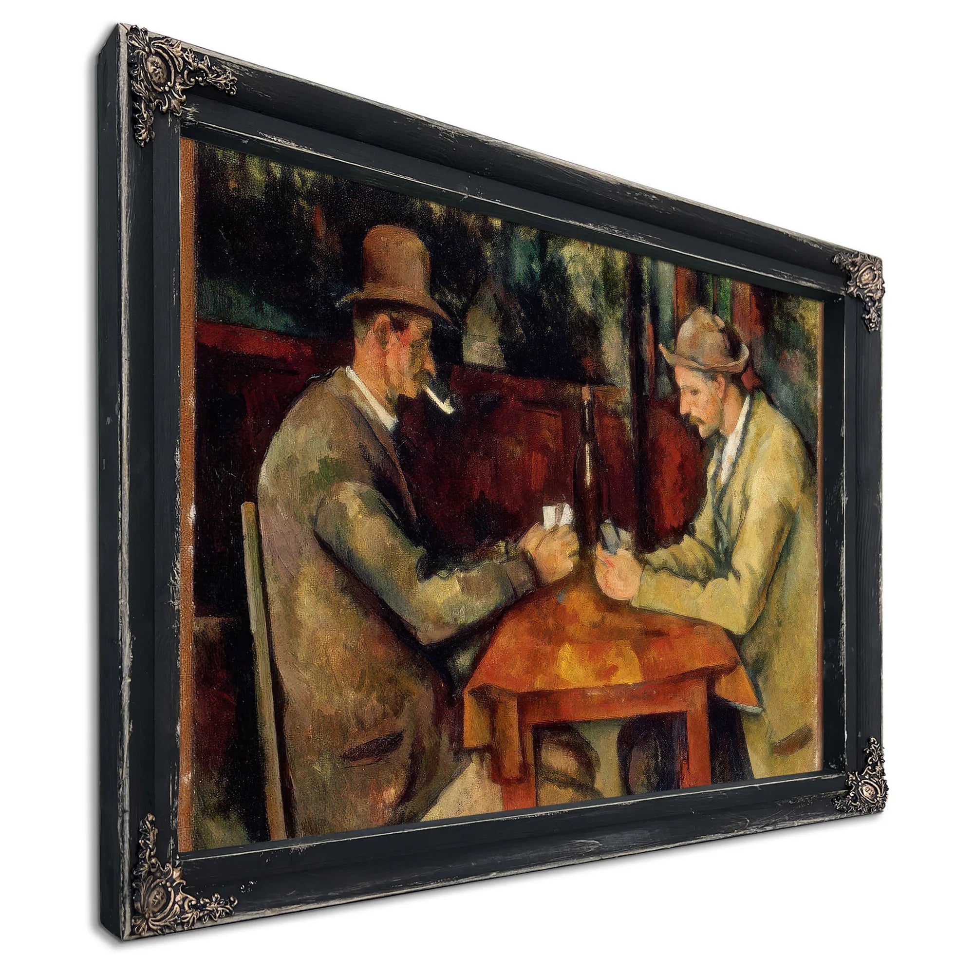 The Card Players 1895 2 By Paul Cezanne Fine Art Print