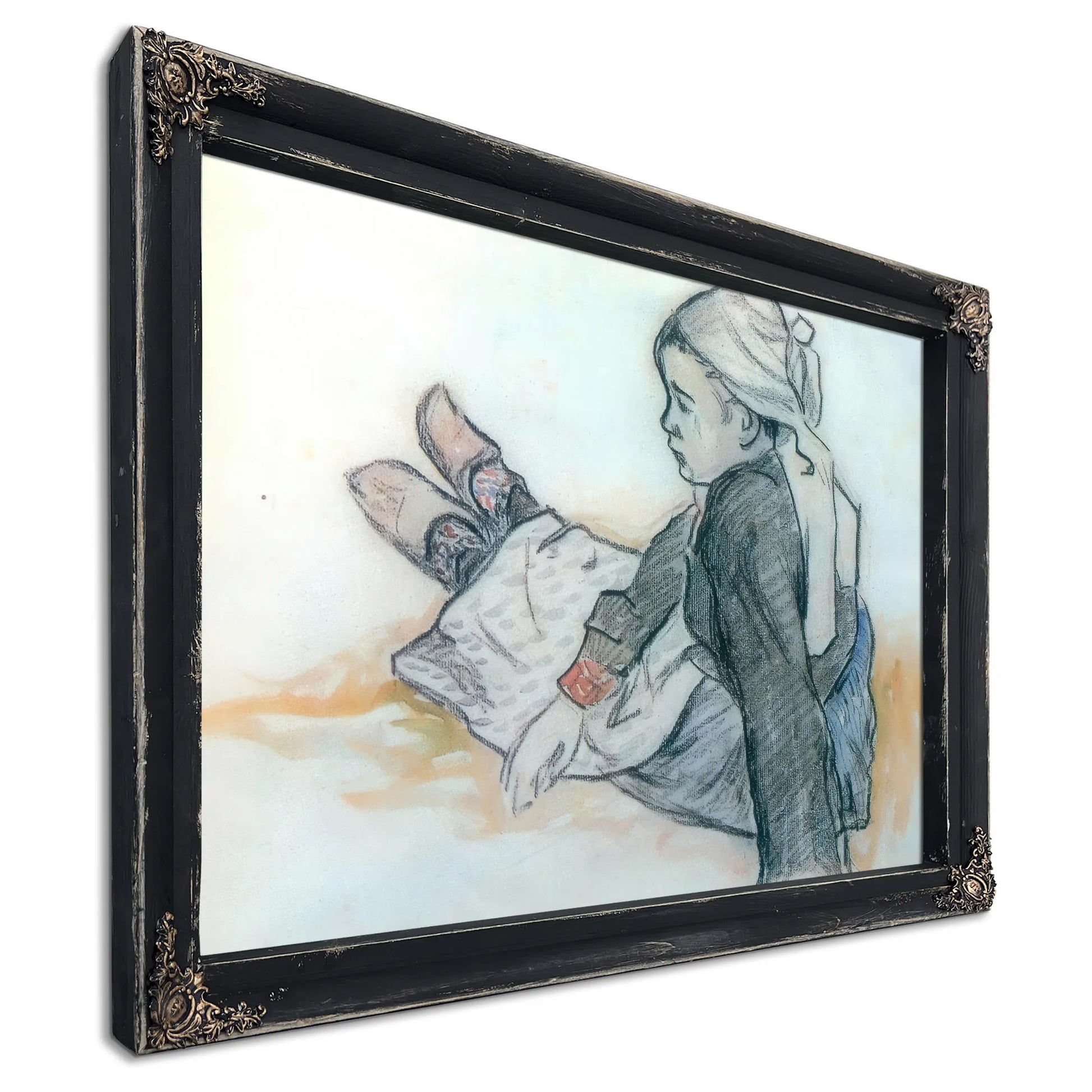 Young Breton Seated By Paul Gauguin Fine Art Print