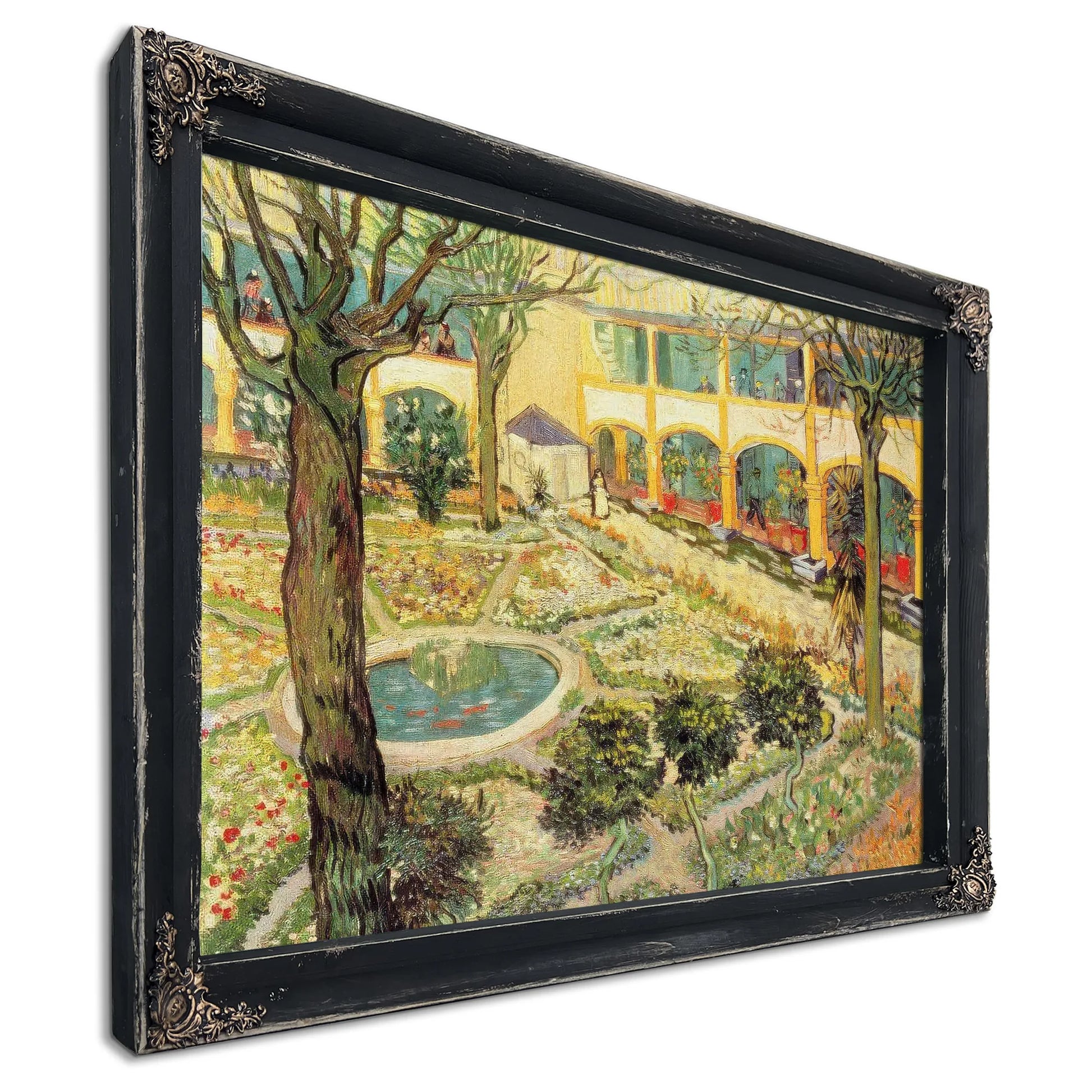The Asylum Garden At Arles By Vincent Van Gogh Fine Art Print