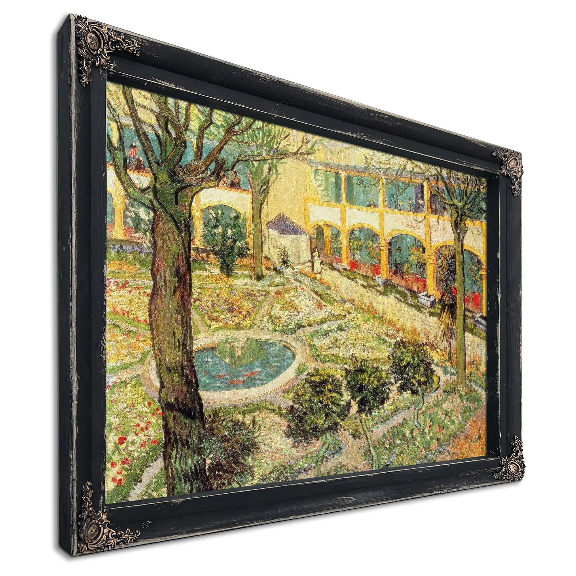 The Asylum Garden At Arles By Vincent Van Gogh Fine Art Print