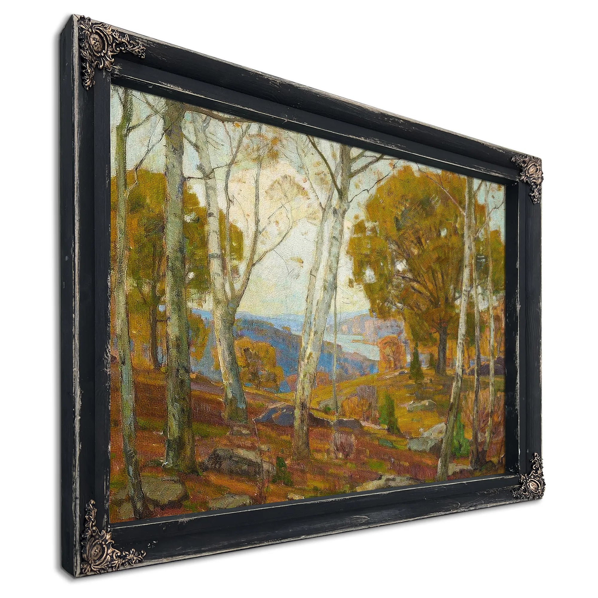 View To The Inlet Through The Trees By William Wendt Fine Art Print
