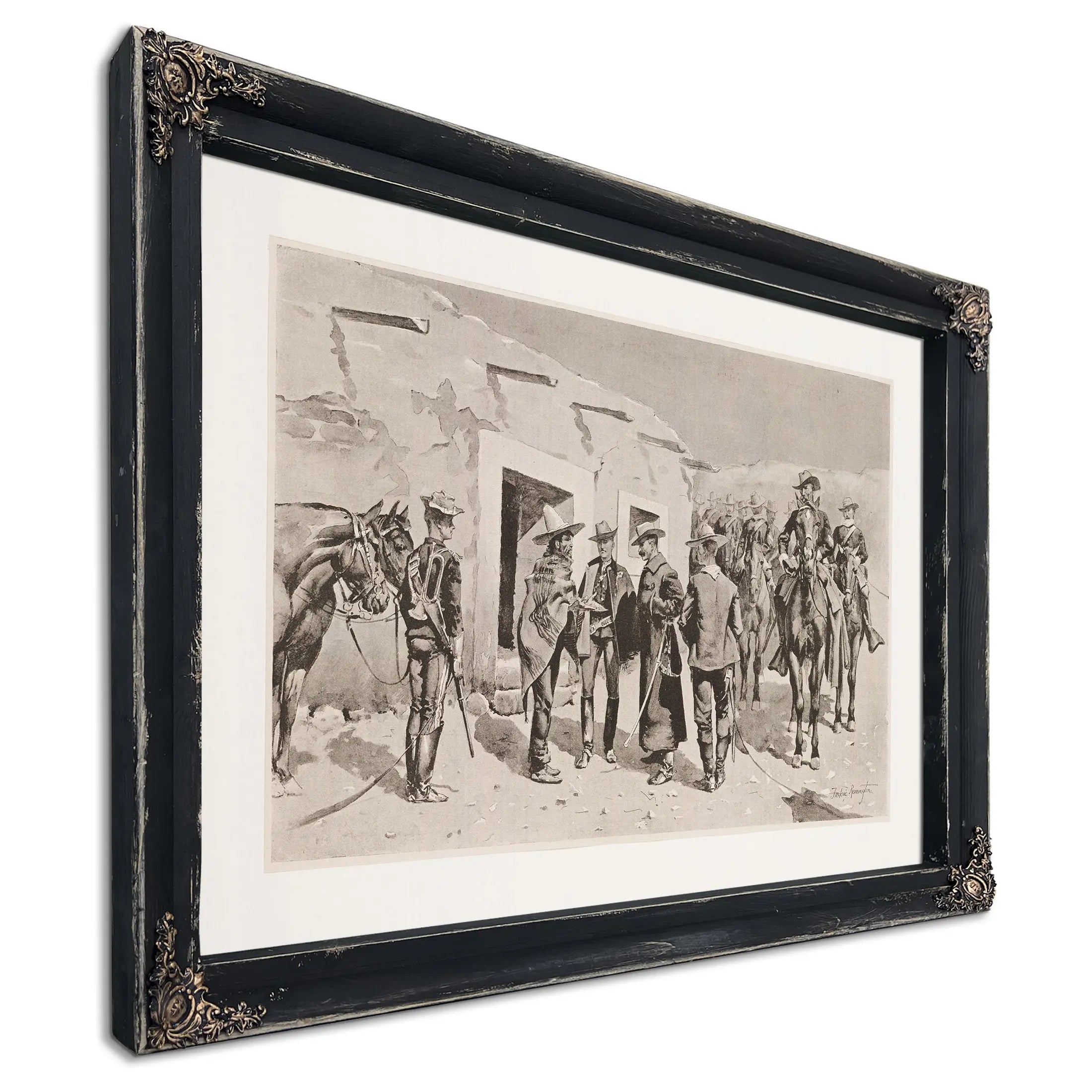 United States Cavalry Hunting For Garza On The Rio Grande by Frederic Remington