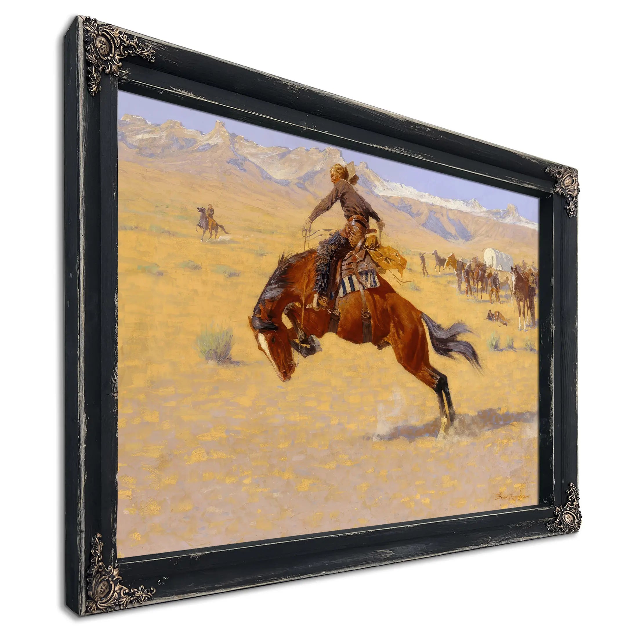 A Cold Morning On The Range C by Frederic Remington