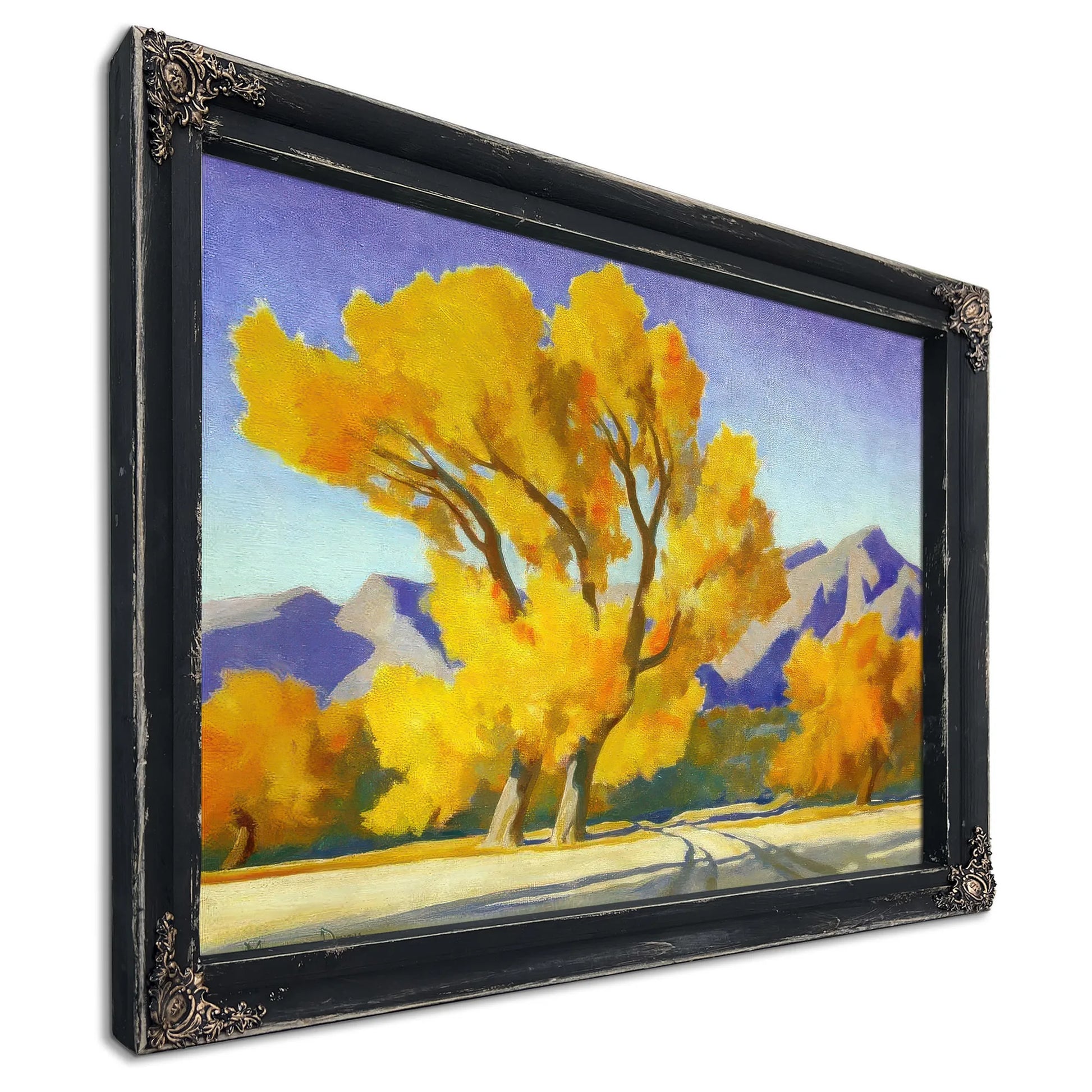 Desert Cottonwoods By Maynard Dixon Fine Art Print