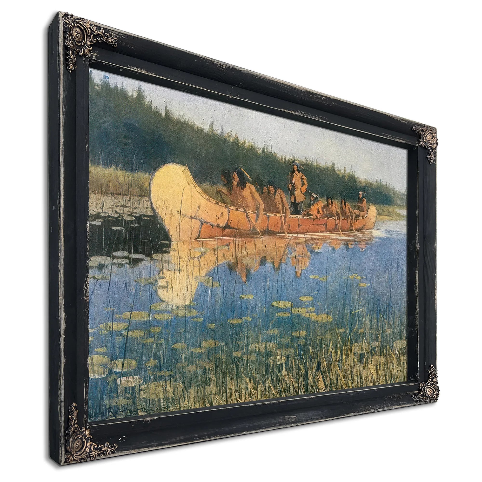 Radisson And Groseilliers Aka Exploring The Lakes By Frederic Remington Fine Art Print