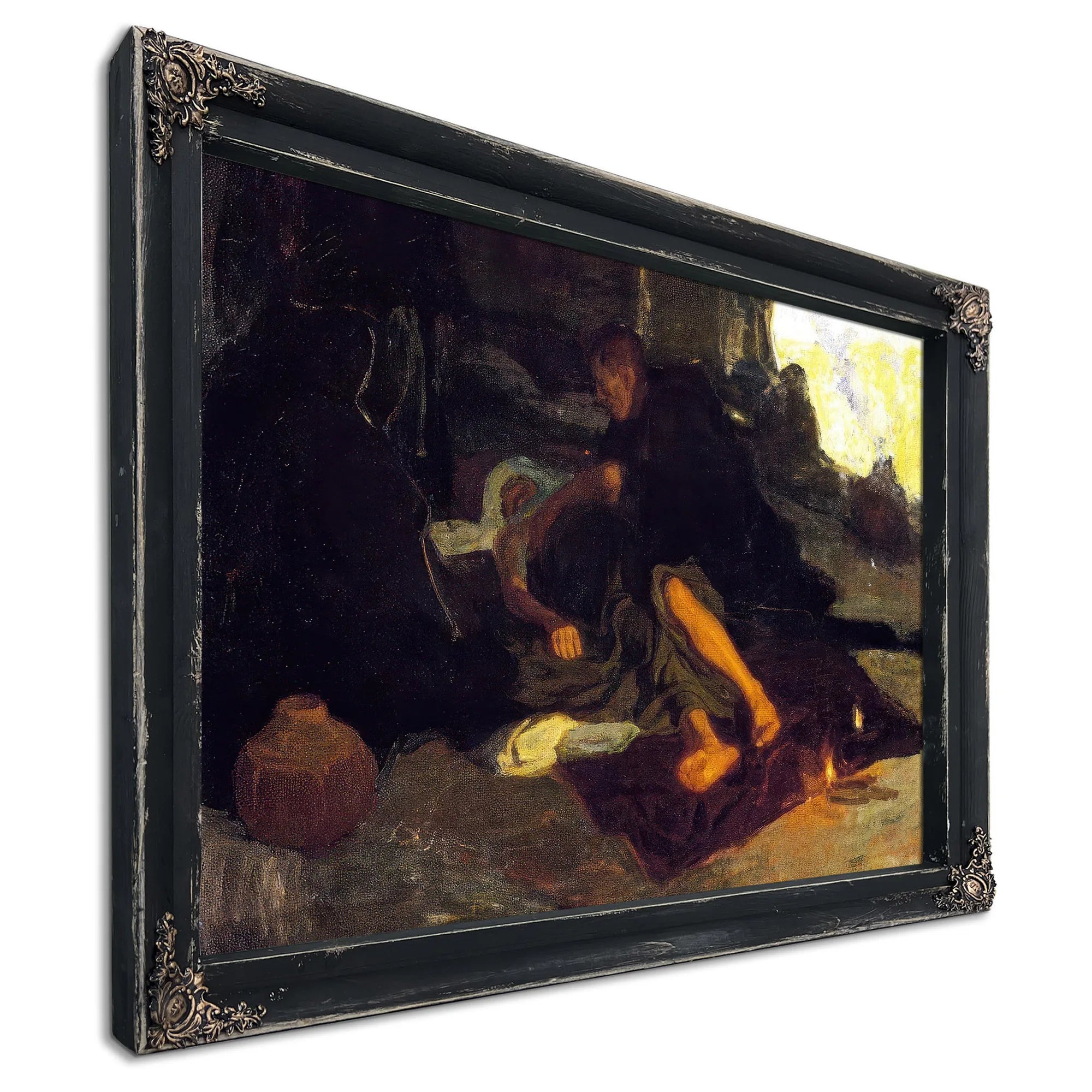 Job And His Three Friends By Henry Ossawa Tanner Fine Art Print