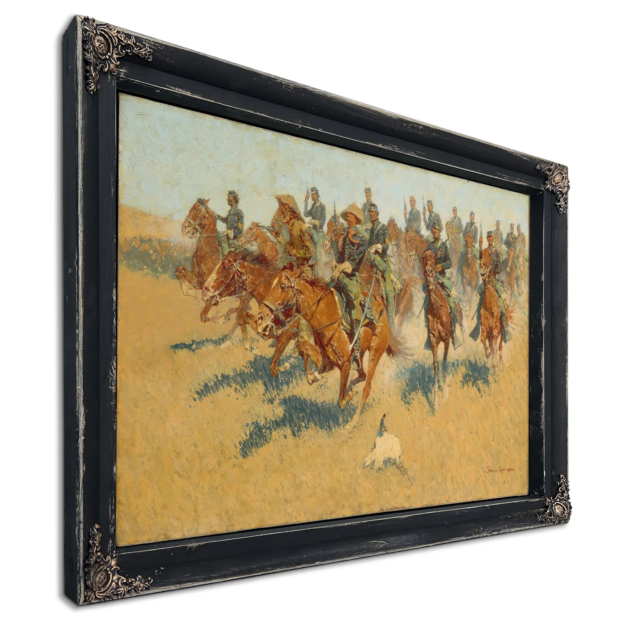 Cavalry Charge On The Southern Plains  by Frederic Remington