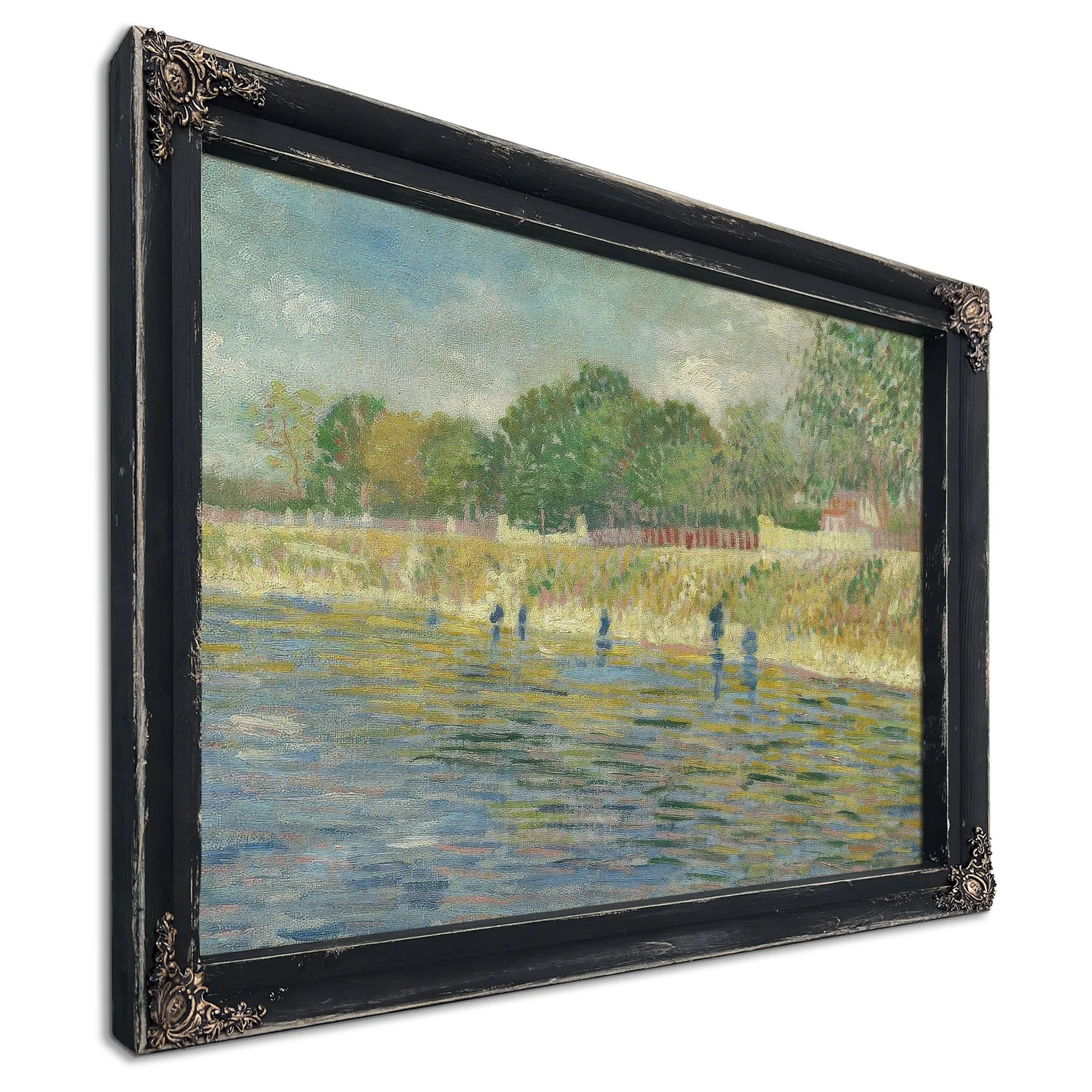 Bank Of The Seine By Vincent Van Gogh Fine Art Print