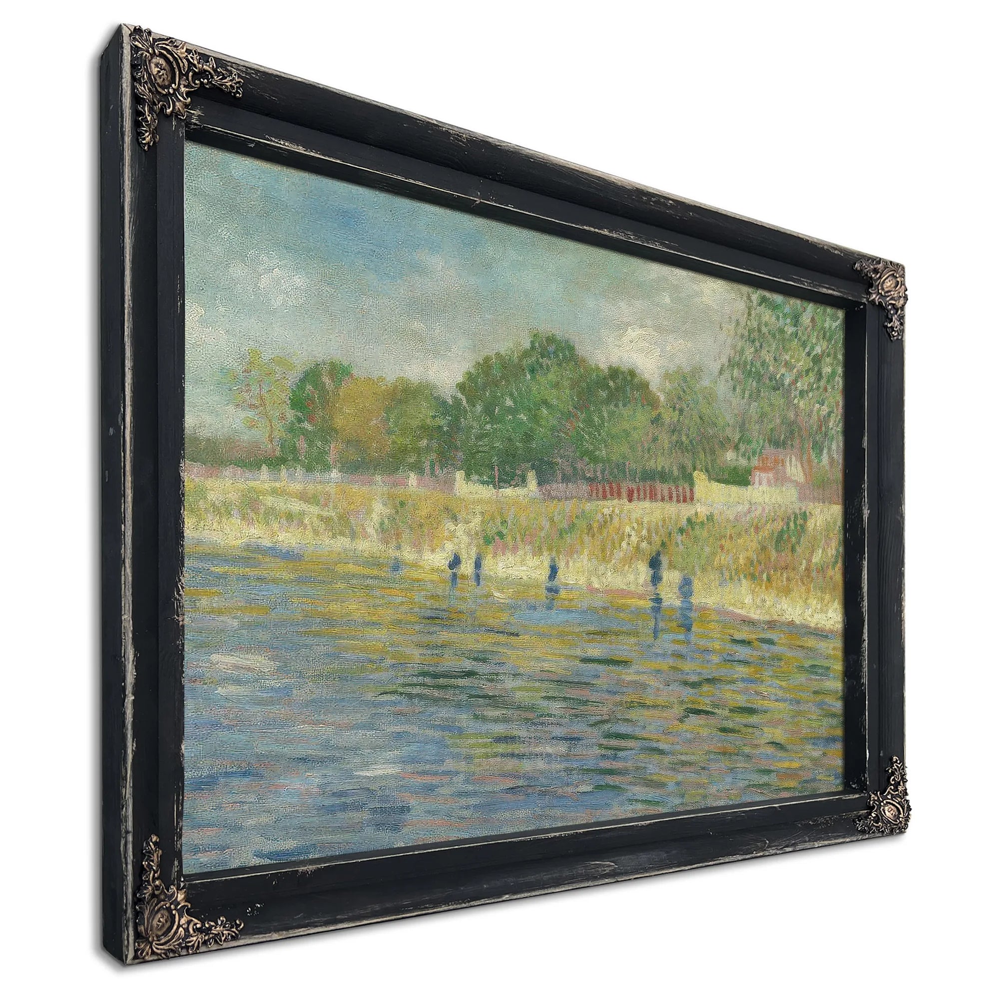 Bank Of The Seine By Vincent Van Gogh Fine Art Print