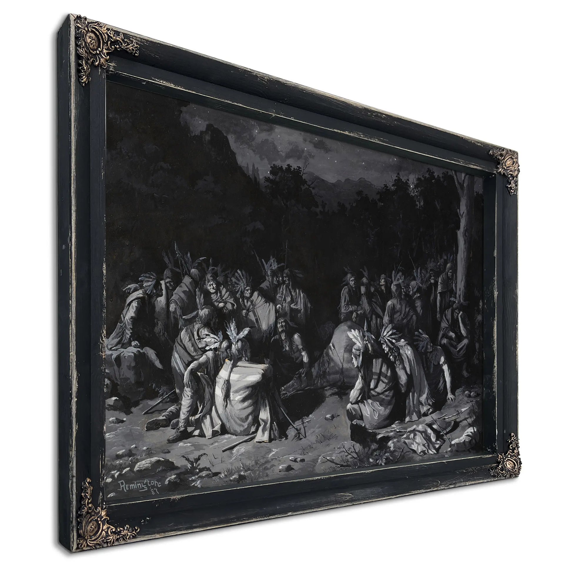 Indian Gathering by Frederic Remington