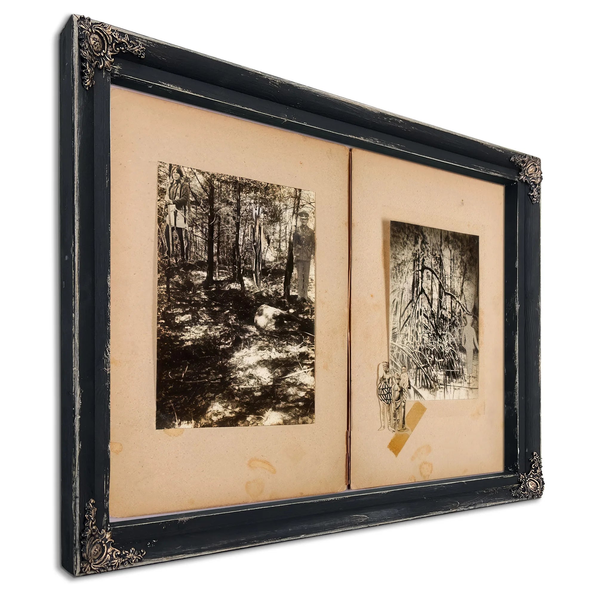 N. American Soldiers, Men In Mangrove, Study Folder For Book Concealing Coloration In The Animal Kingdom By Abbott Handerson Thayer Fine Art Print