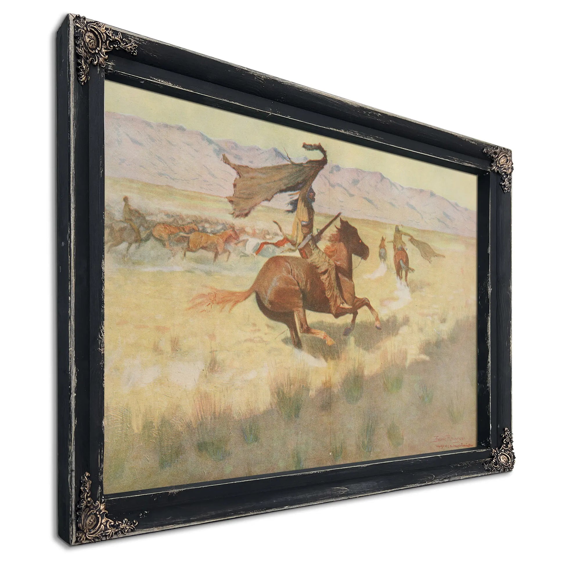 The Stampede  by Frederic Remington