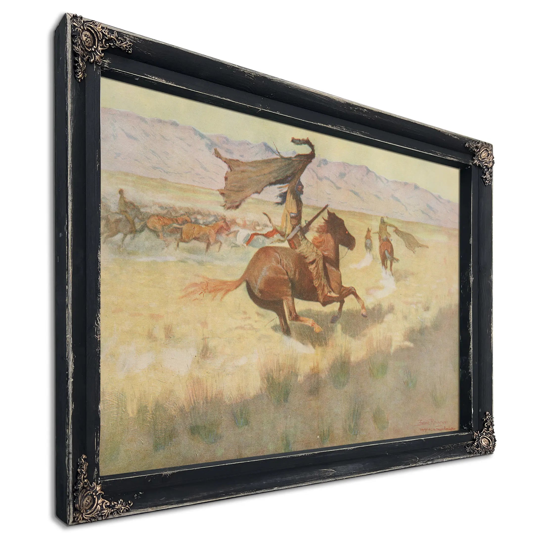 The Stampede  by Frederic Remington