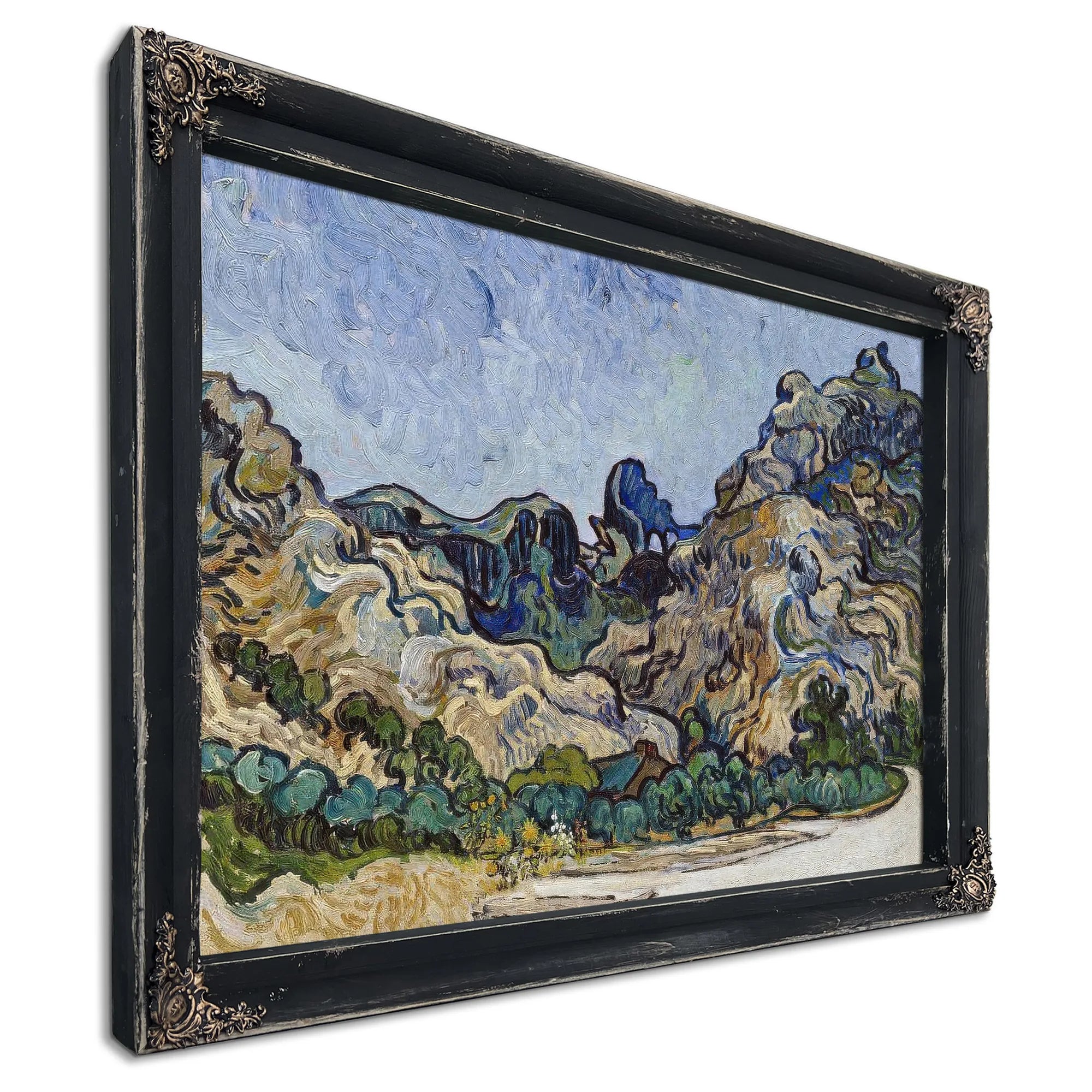 Mountains At Saint Remy (Montagnes A Saint Remy) By Vincent Van Gogh Fine Art Print
