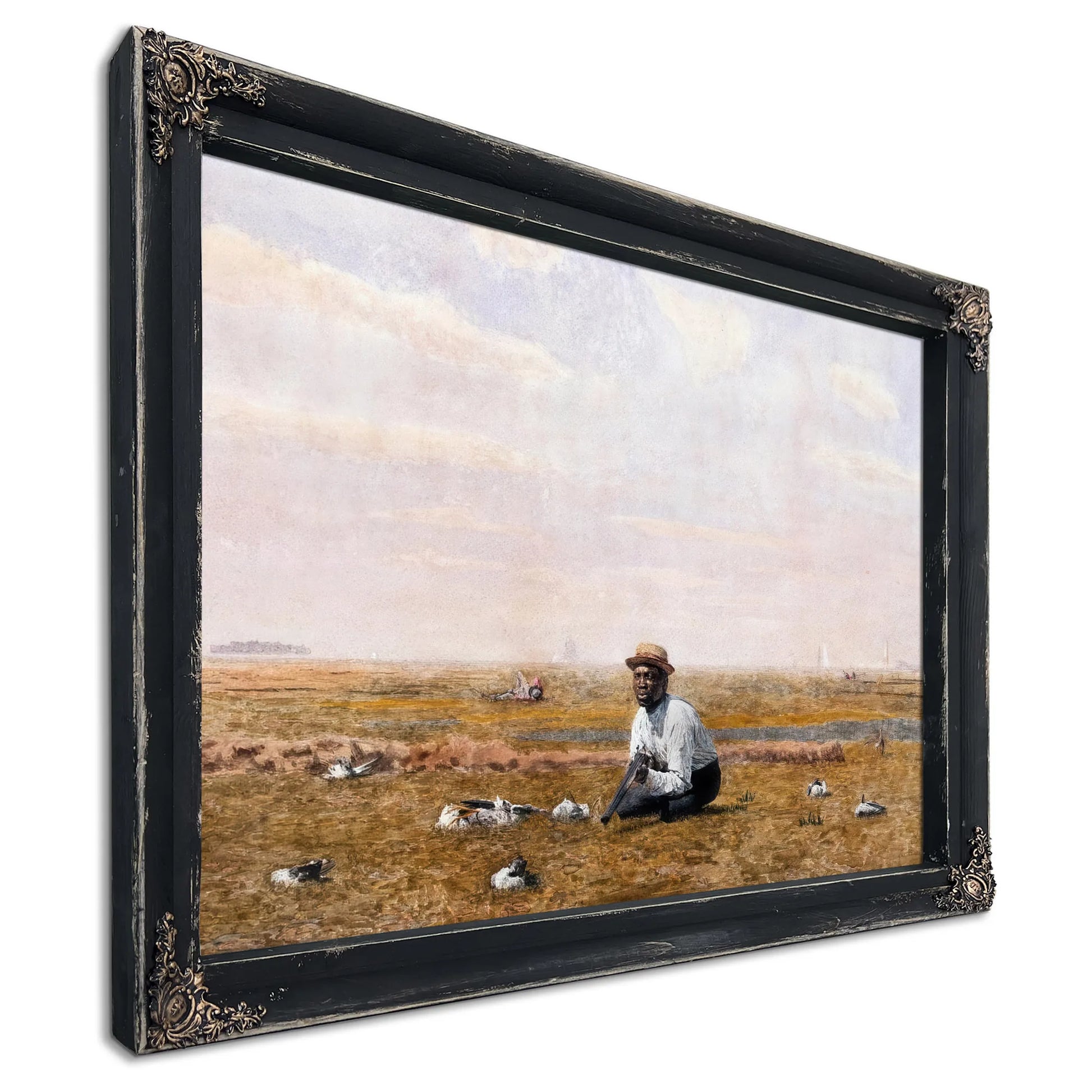 Whistling For Plover By Thomas Eakins Fine Art Print