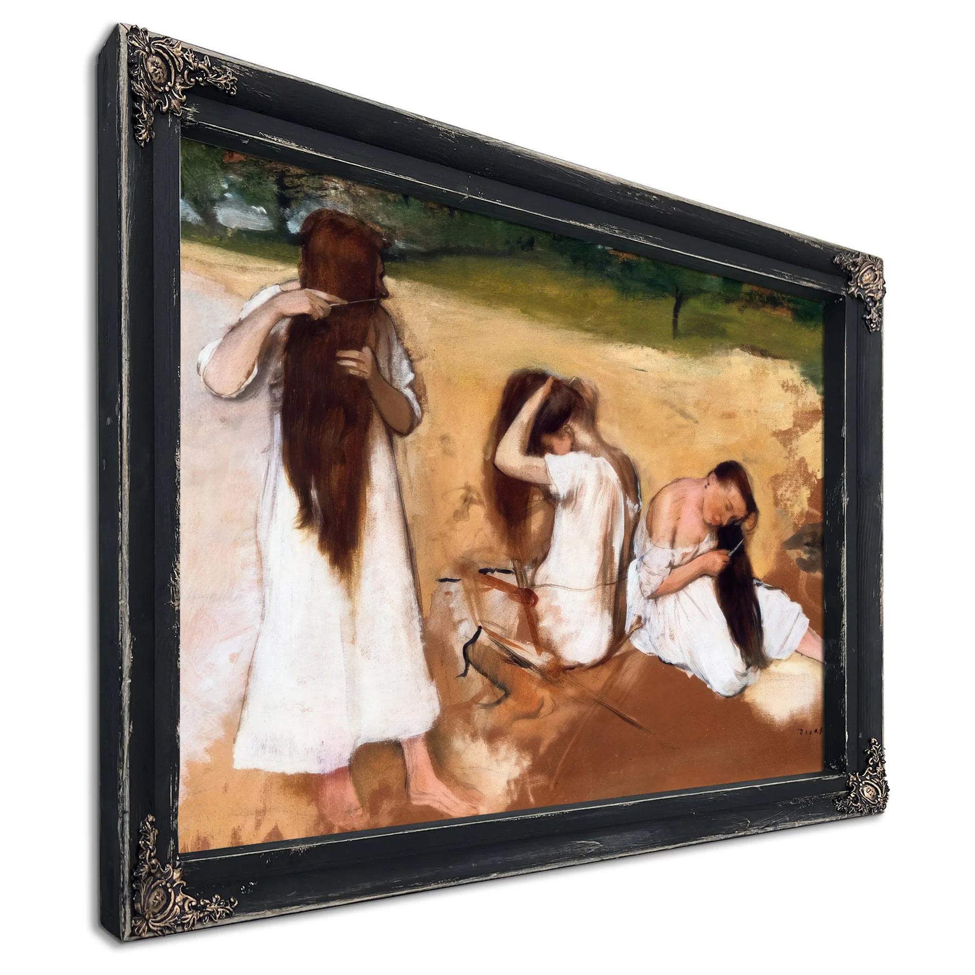 Women Combing Their Hair By Edgar Degas By 01 Fine Art Print