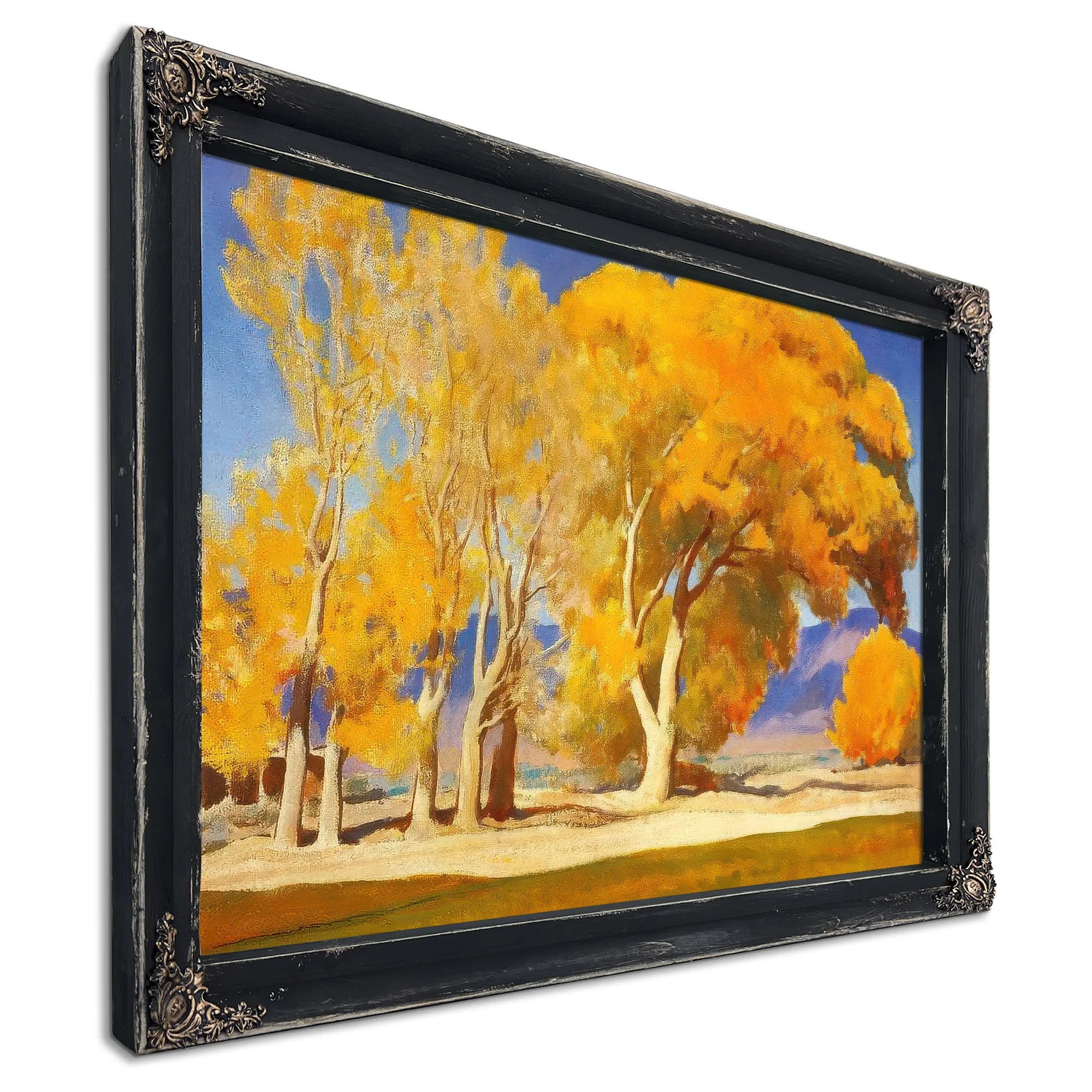 Fall Cottonwoods By Maynard Dixon Fine Art Print