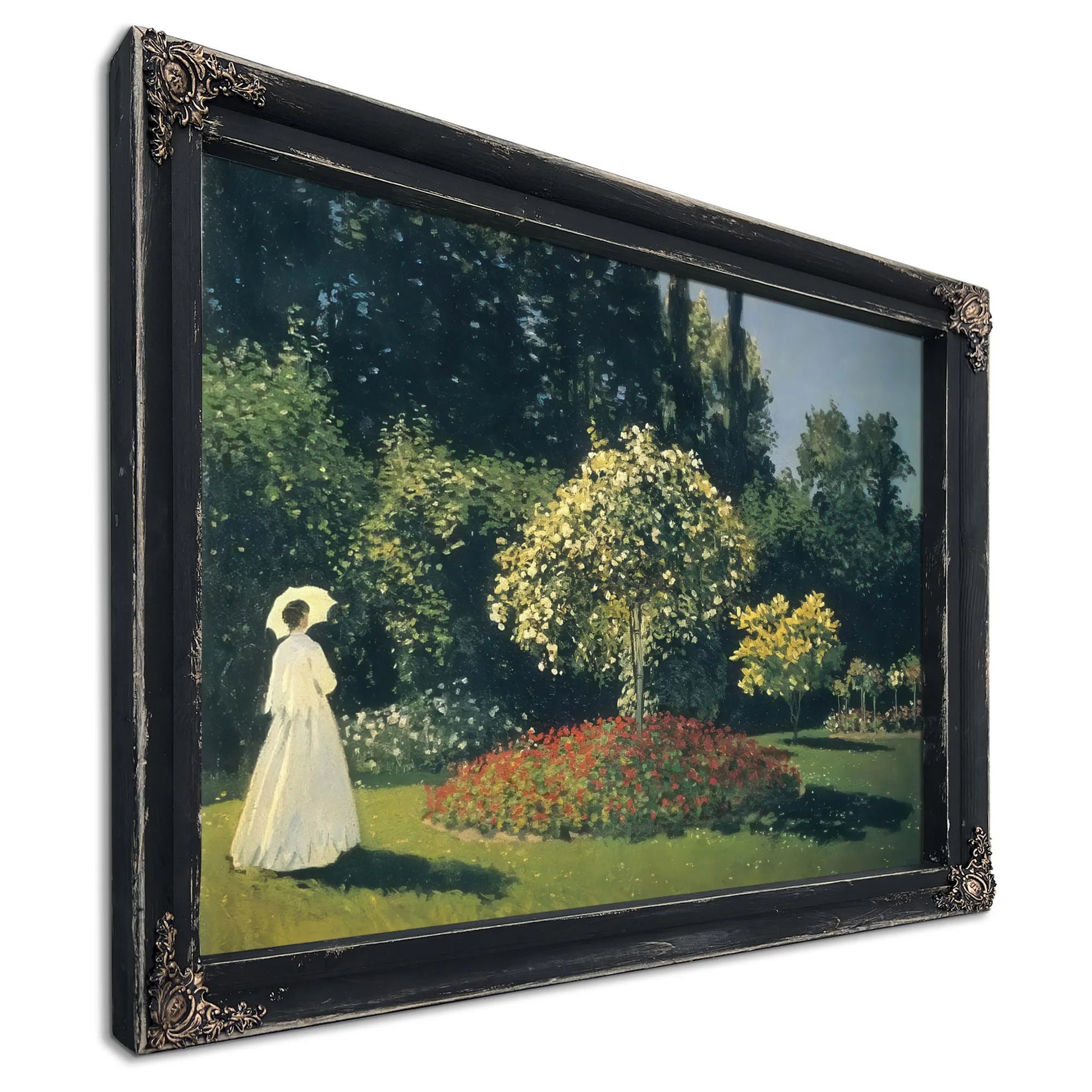 Jeanne Marguerite Lecadre In The Garden At Sainte Adresse By Claude Monet Fine Art Print