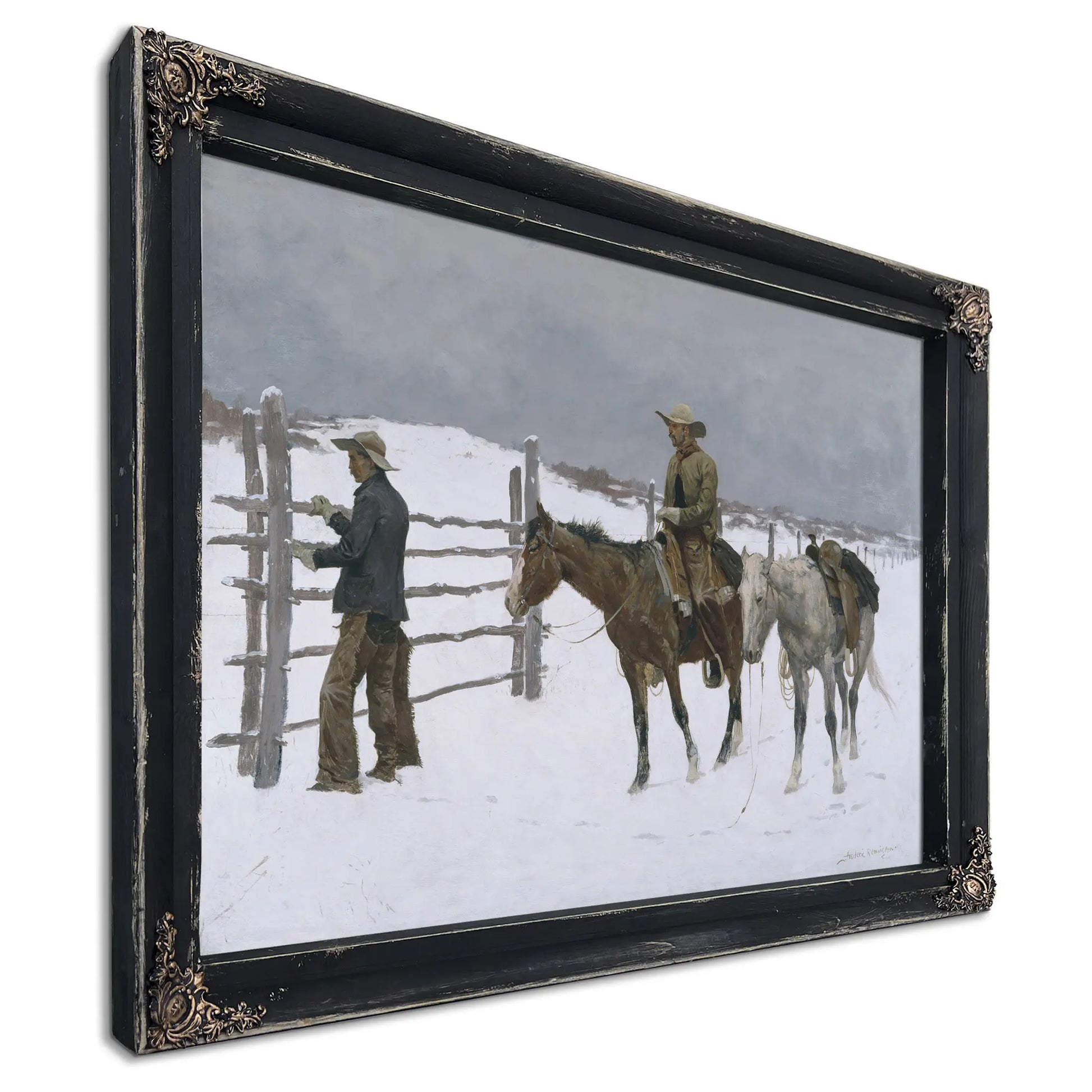 The Fall Of The Cowboy By Frederic S Remington  by Frederic Remington