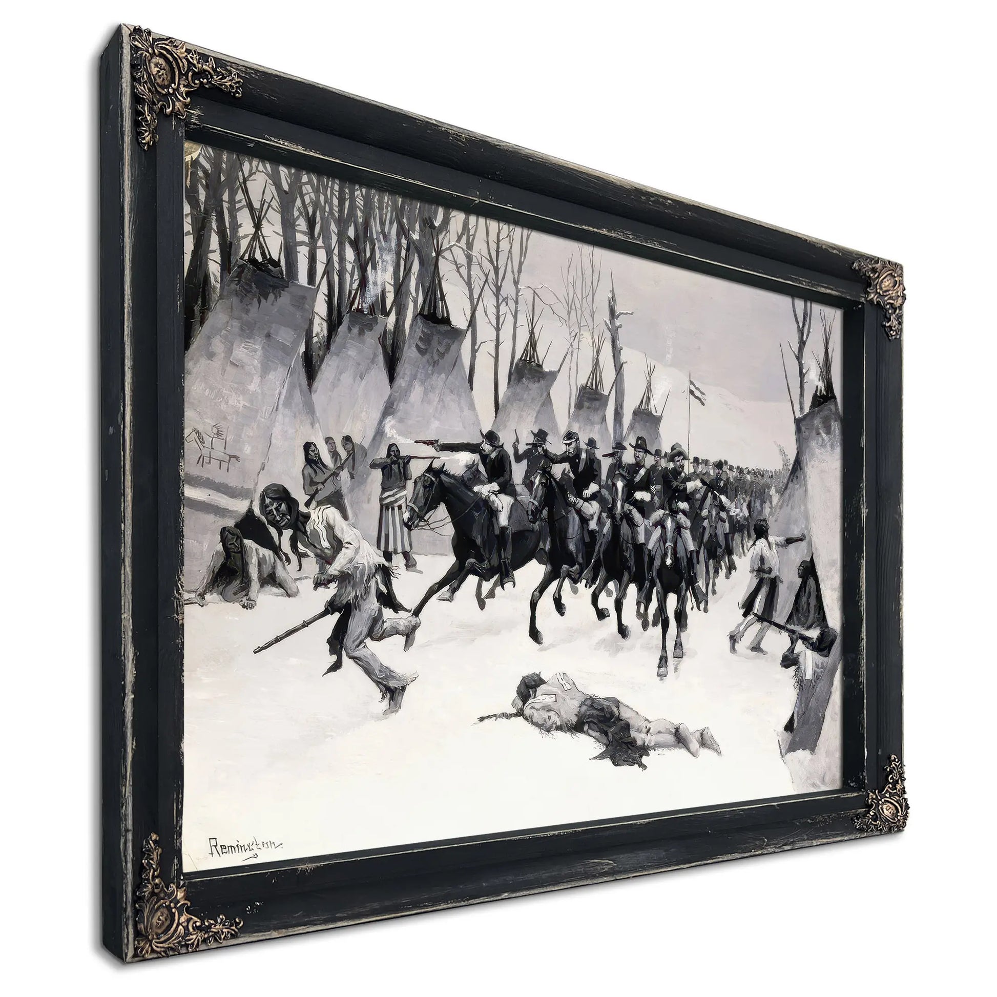 Battle Of Washita by Frederic Remington