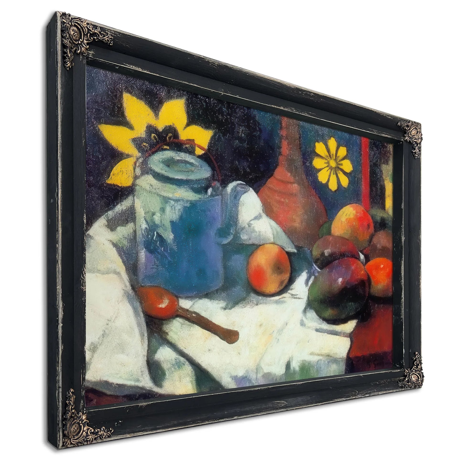 Teapot And Fruits By Paul Gauguin Fine Art Print