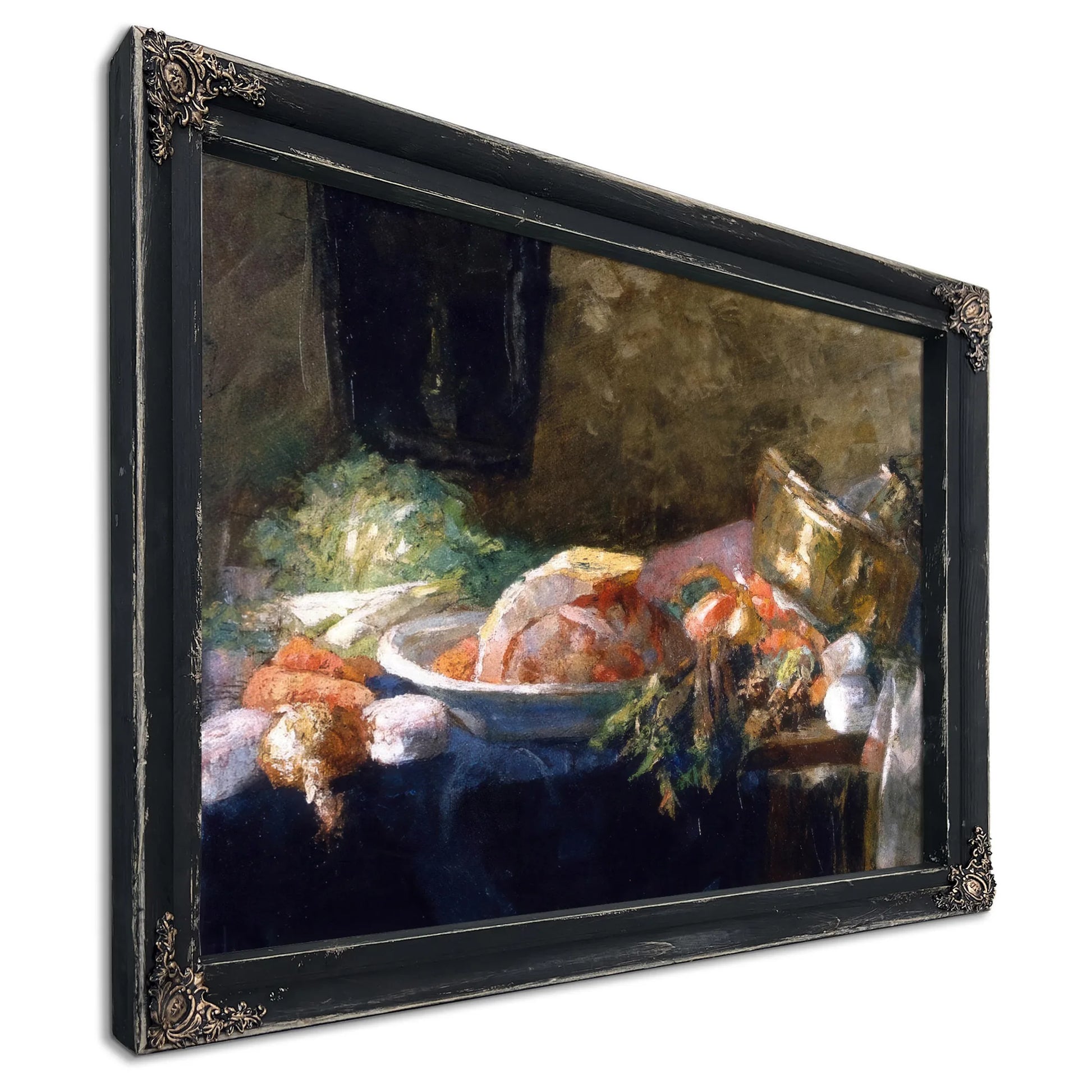 Still Life With Vegetables By James Ensor Fine Art Print