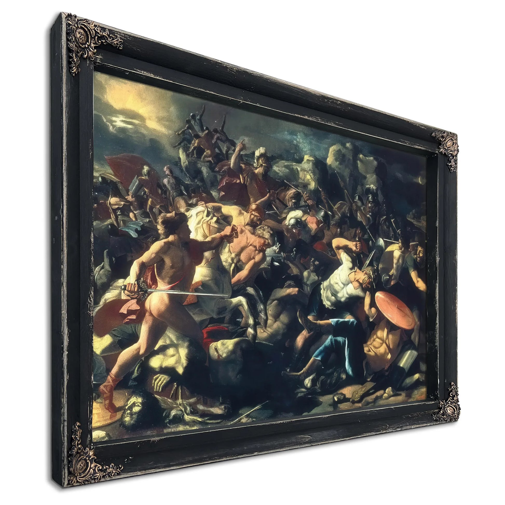 Joshuas Victory Over The Amorites By Nicholas Poussin Fine Art Print