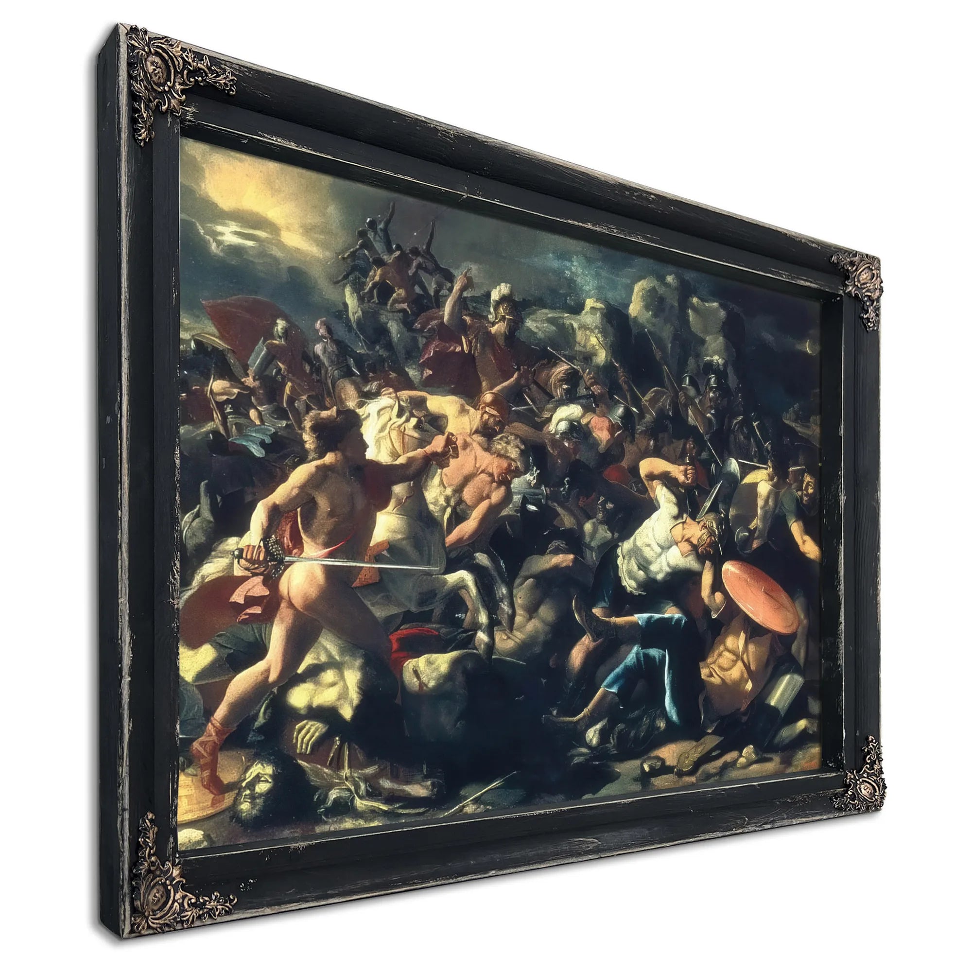 Joshuas Victory Over The Amorites By Nicholas Poussin Fine Art Print