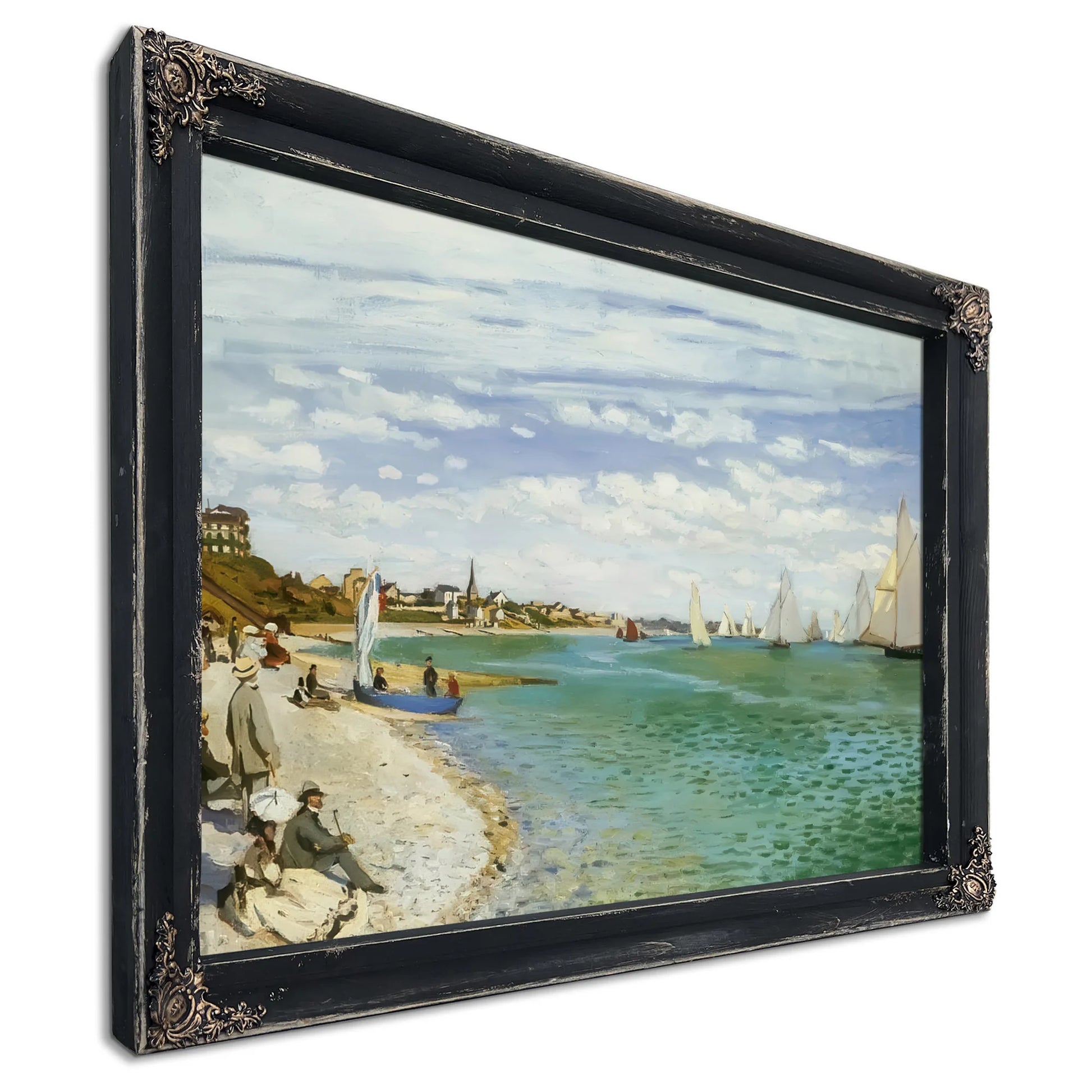 The Regatta At Sainte Adresse By Claude Monet Fine Art Print