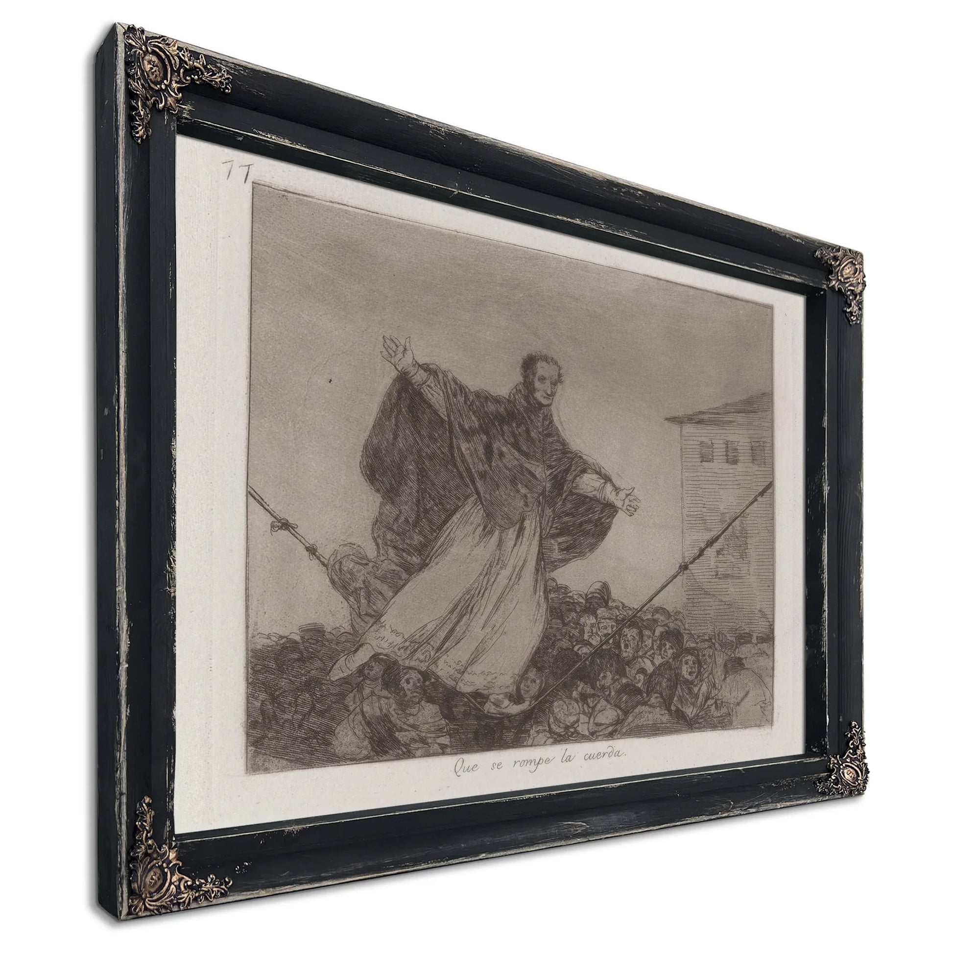 Que Se Rompe La Cuerda (May The Cord Break) Plate 77 From Los Desastres De La Guerra (The Disasters Of War) By Francisco De Goya Fine Art Print