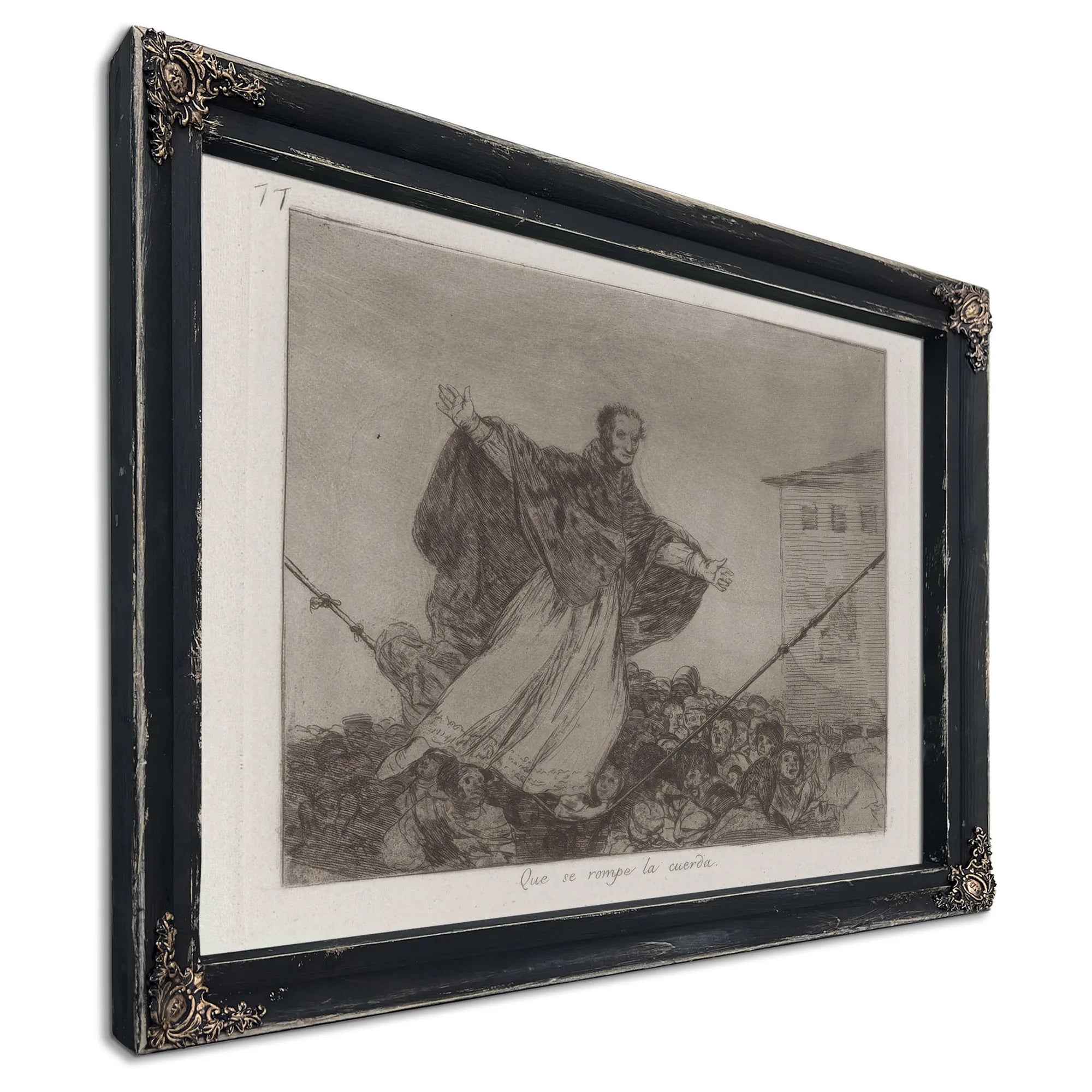 Que Se Rompe La Cuerda (May The Cord Break) Plate 77 From Los Desastres De La Guerra (The Disasters Of War) By Francisco De Goya Fine Art Print