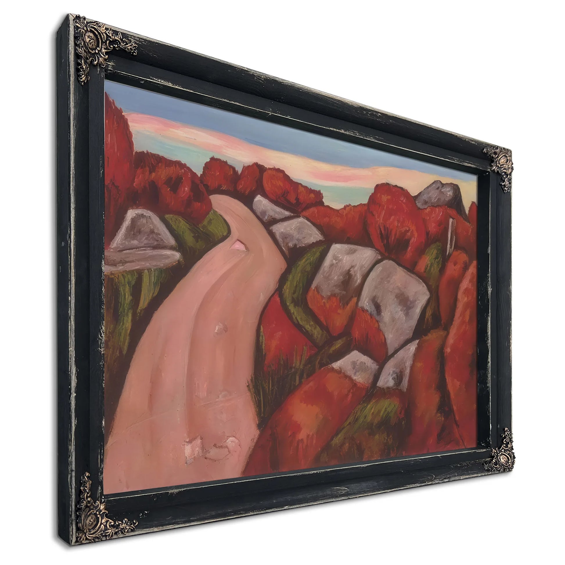 Bluebarry Hightway Dogtown By Marsden Hartley Fine Art Print