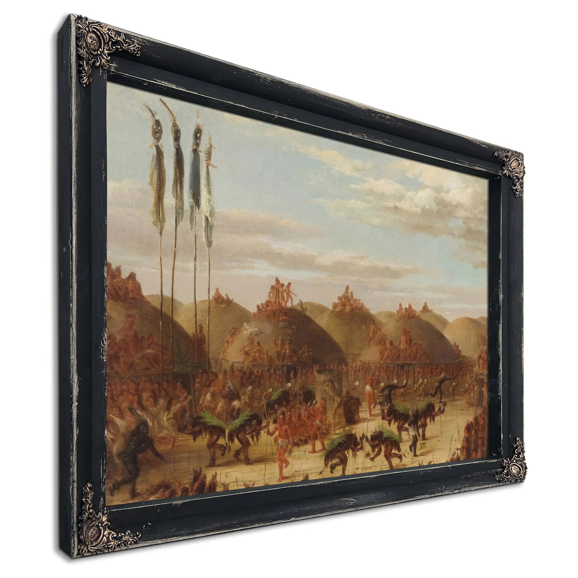 Bull Dance, Mandan O Kee Pa Ceremony By George Catlin Fine Art Print
