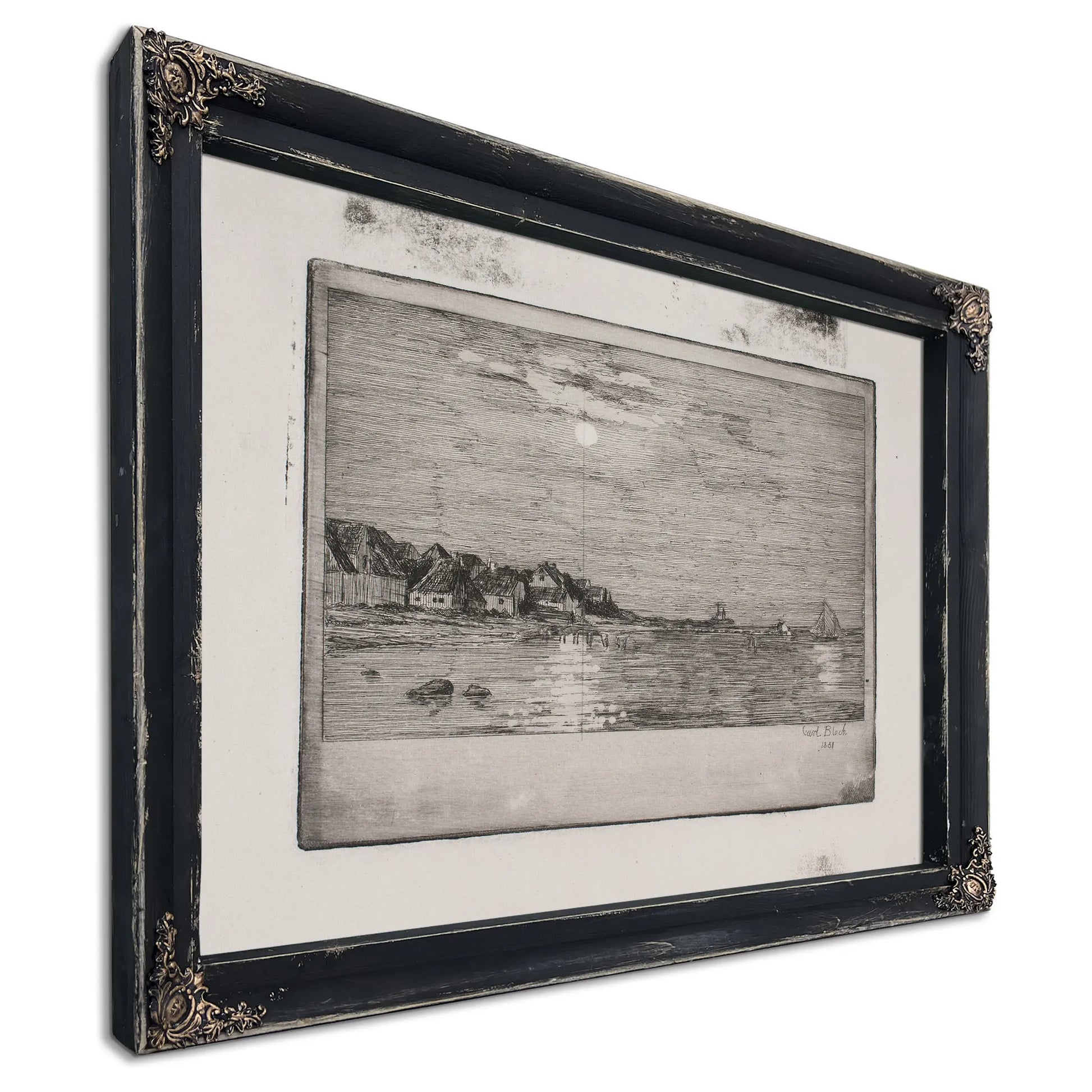 Strandparti Ved Hellebaek Maneskin by Carl Bloch