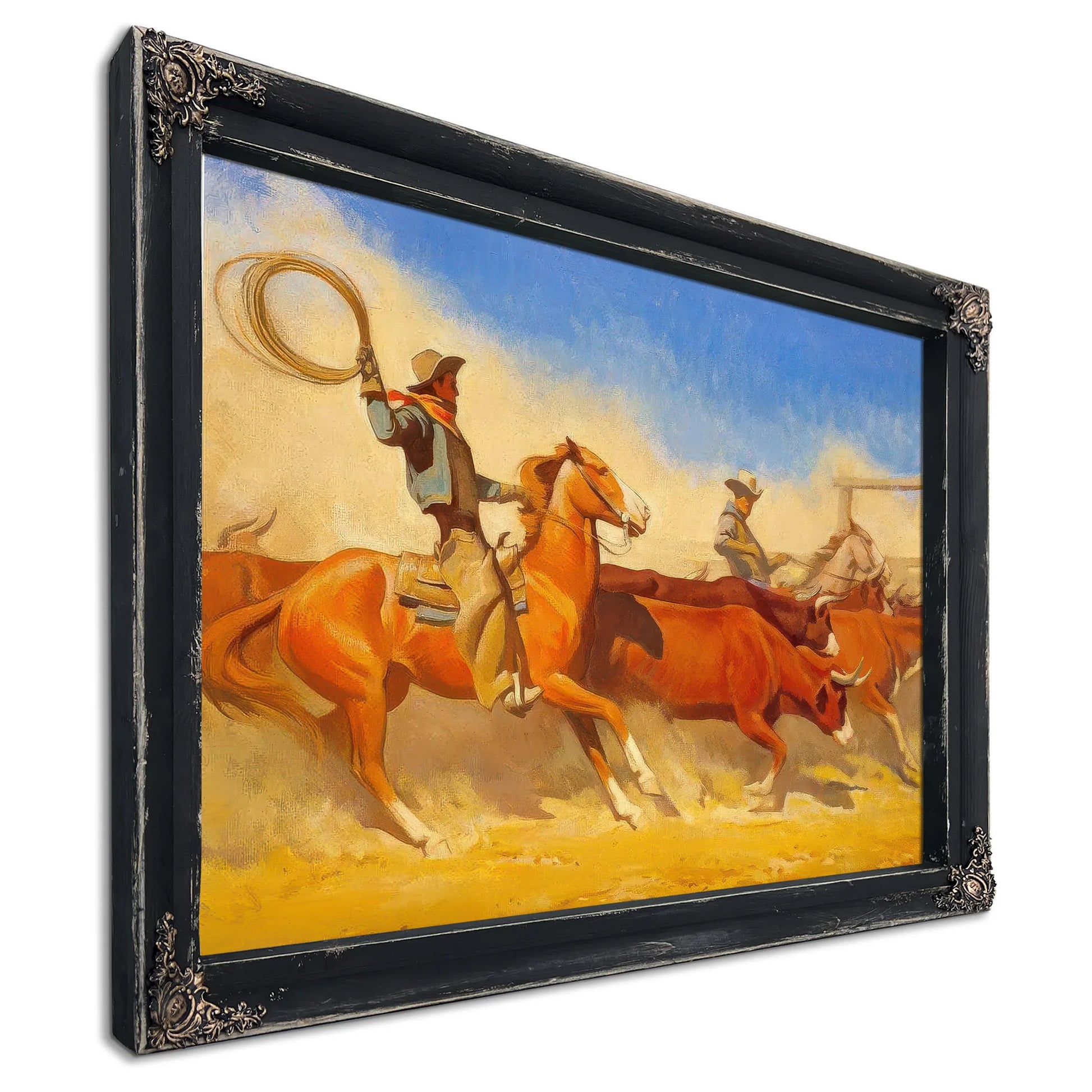 Steers To Market By Maynard Dixon Fine Art Print