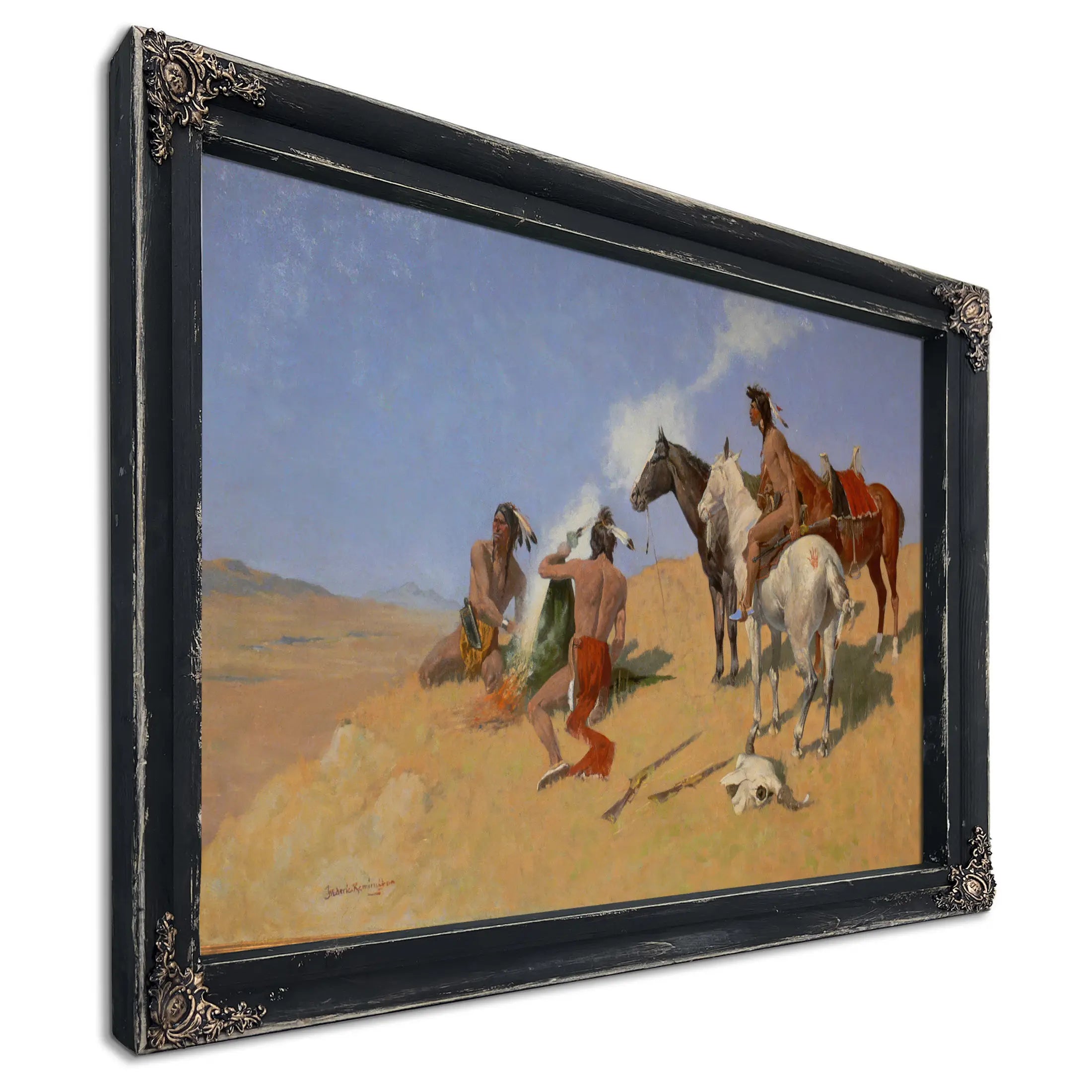 Remington The Smoke Signal by Frederic Remington
