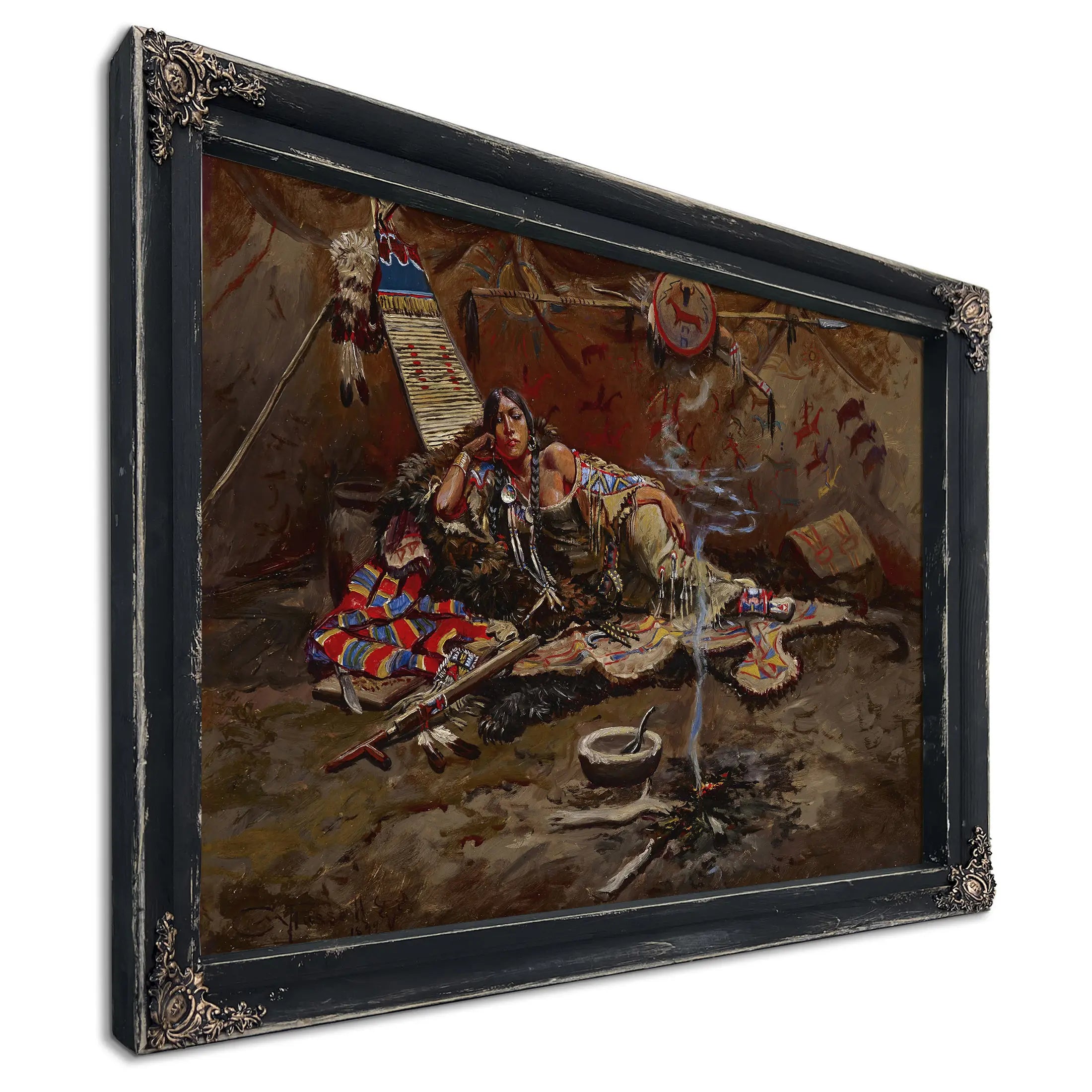 Waiting And Mad American 1864 1926 by Charles Marion Russell