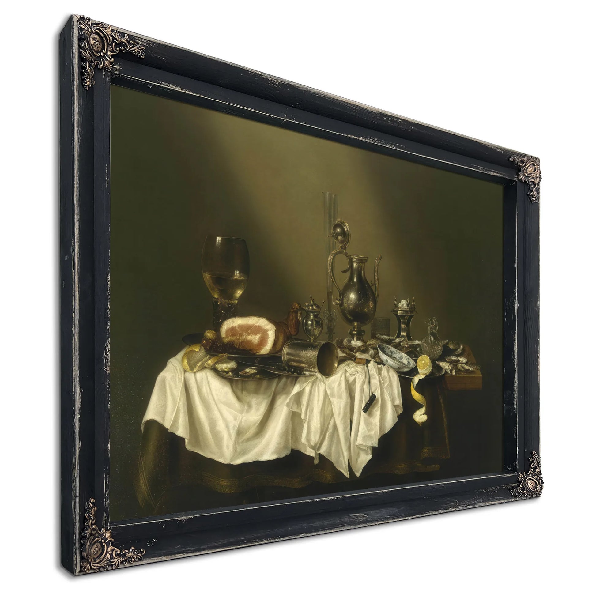 Banquet Piece With Ham By Willem Claesz Heda Fine Art Print