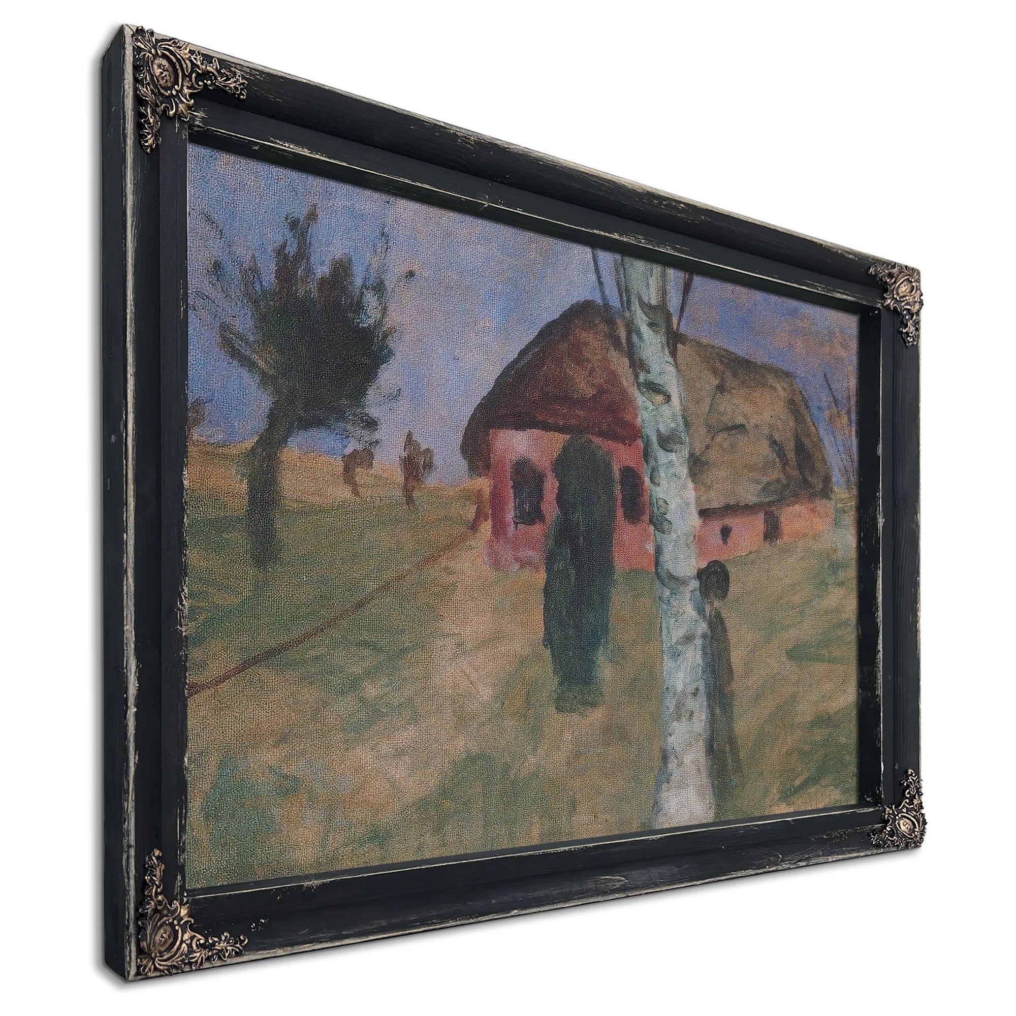 Red House With Birch Tree By Paula Modersohn Becker Fine Art Print