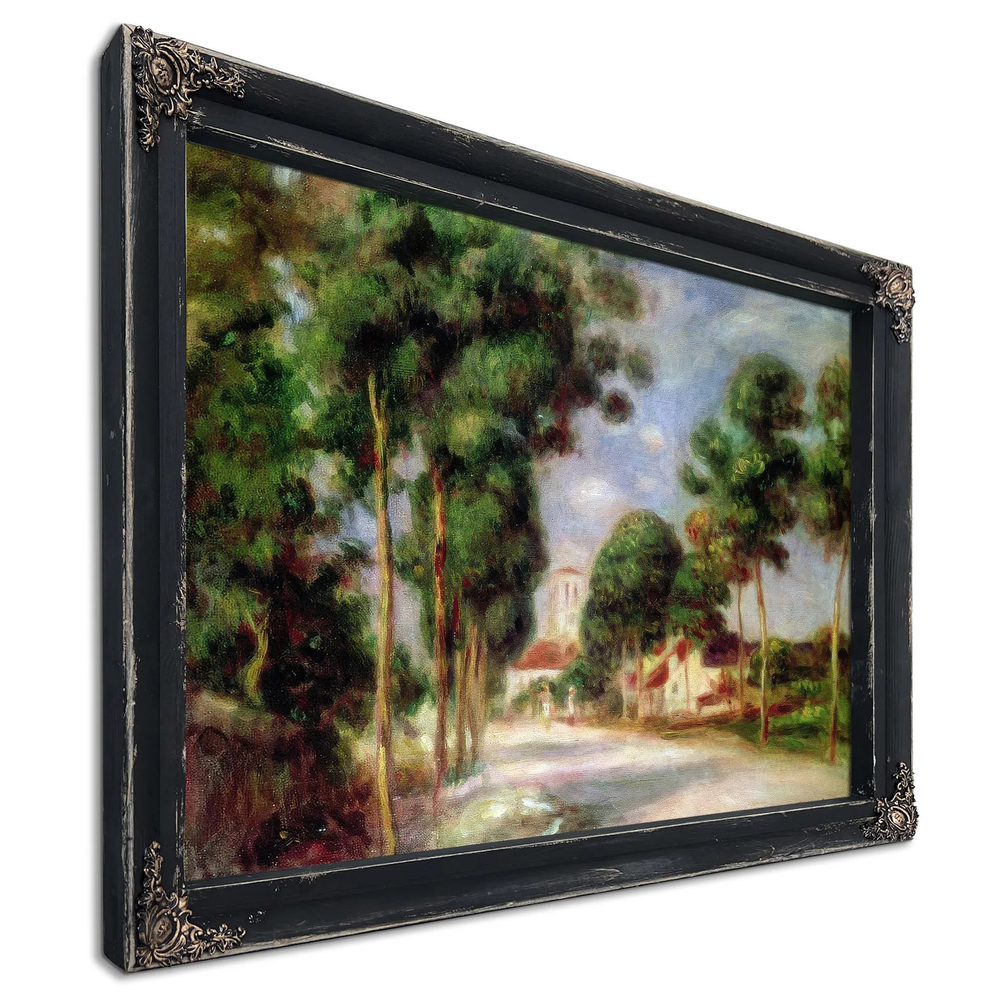 The Road To Essoyes By Pierre Auguste Renoir Fine Art Print