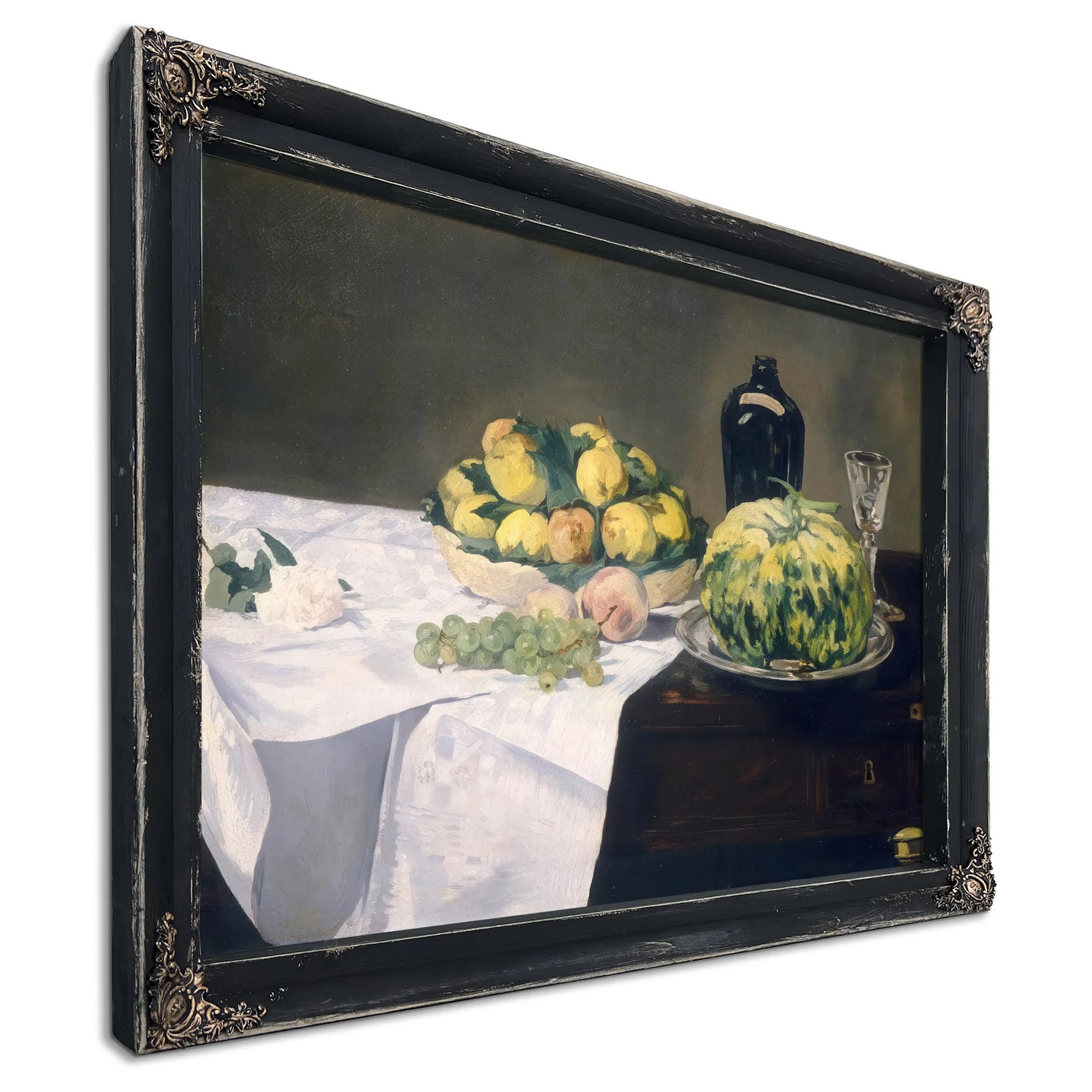 Still Life With Melons And Peaches By Edouard Manet Fine Art Print