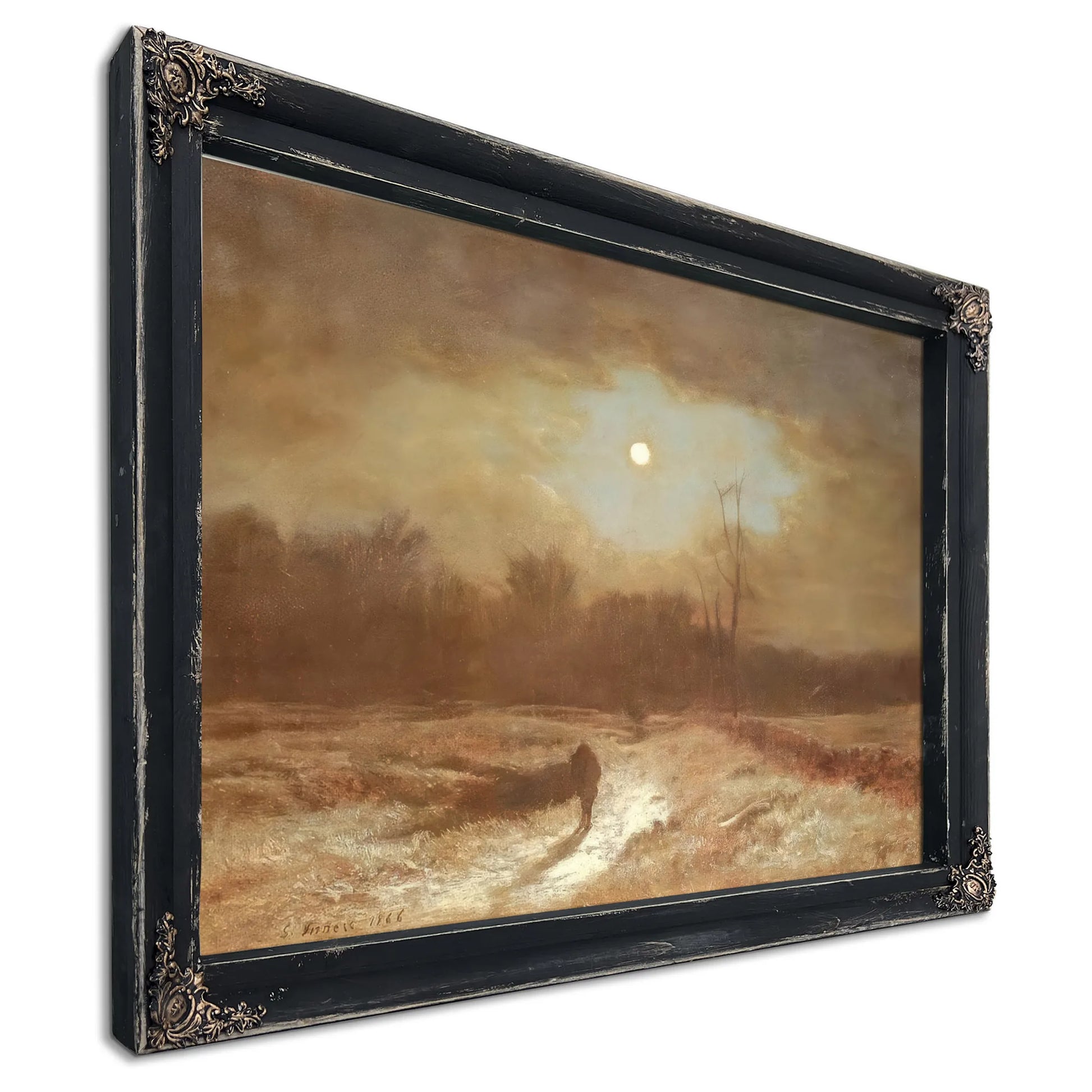 Christmas Eve (Winter Moonlight) By George Inness Fine Art Print