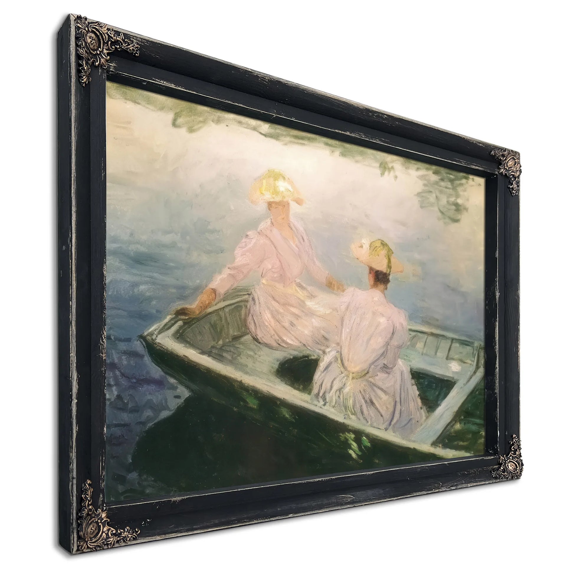 The Blue Rowing Boat By Claude Monet Fine Art Print