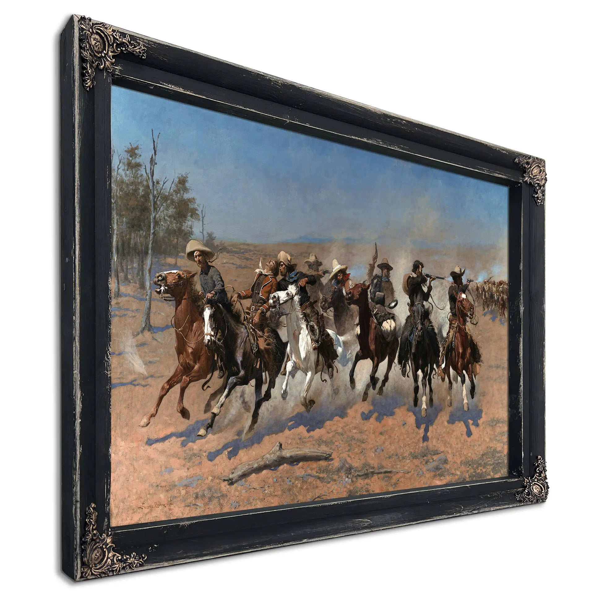 A Dash For The Timber by Frederic Remington