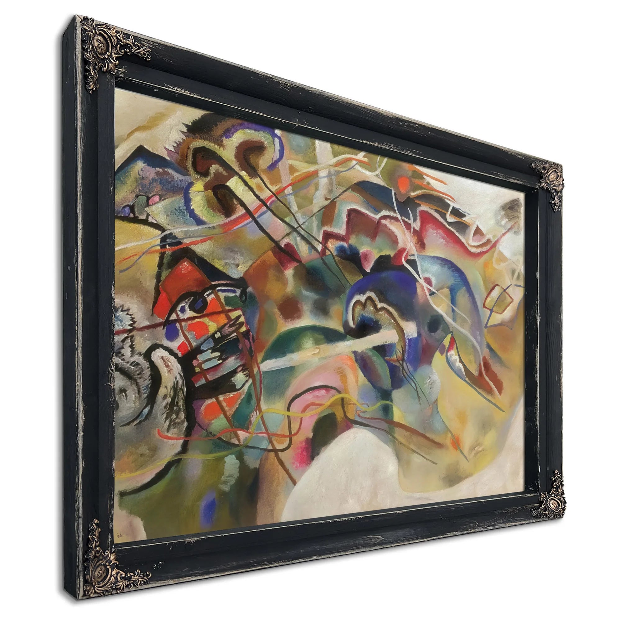 Picture With White Border 1913 By Wassily Kandinsky Fine Art Print