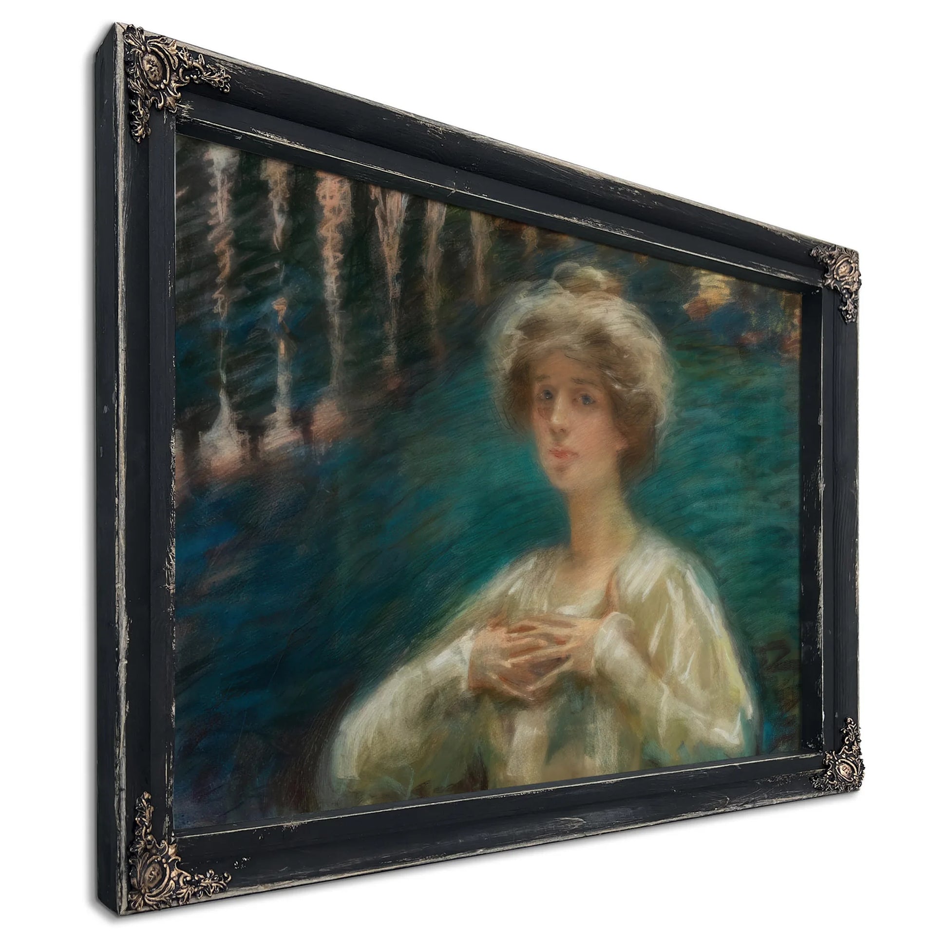 Sylvan Background By Alice Pike Barney Fine Art Print