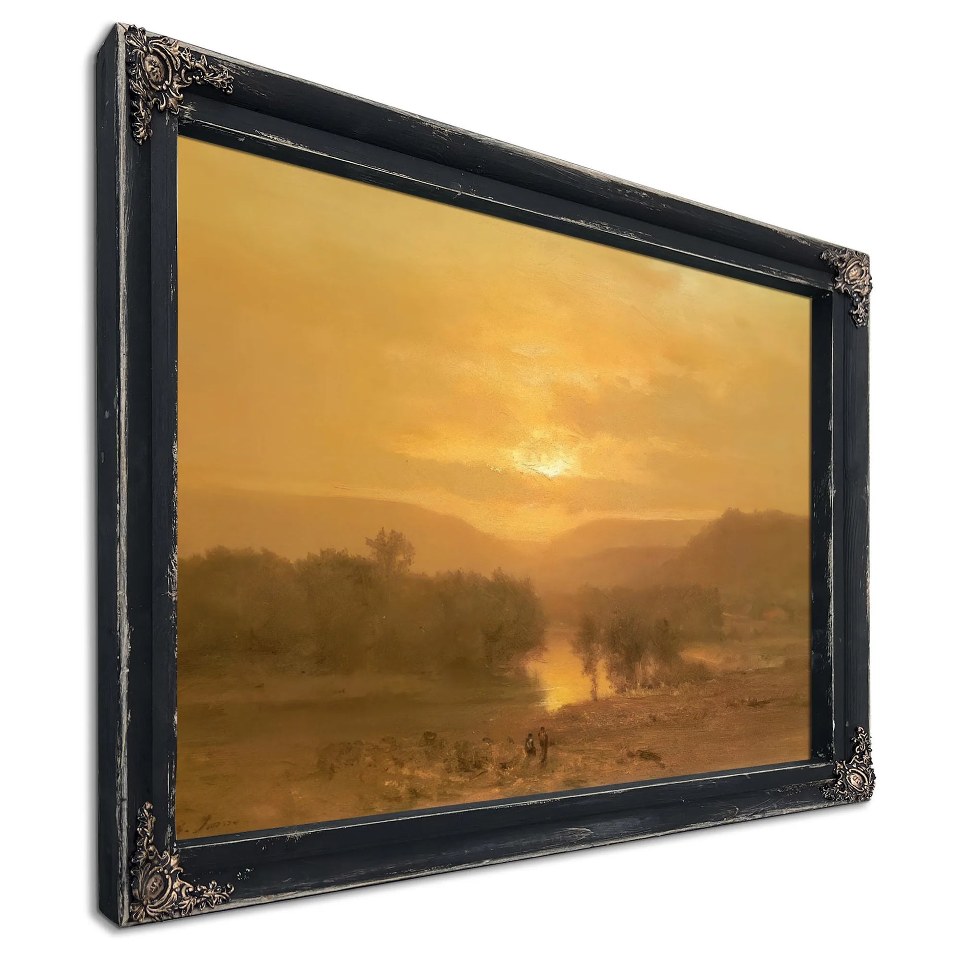 Sunset By George Inness Fine Art Print